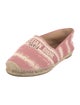 Christian Dior Tie-Dye Print Whipstitch Trim Espadrilles