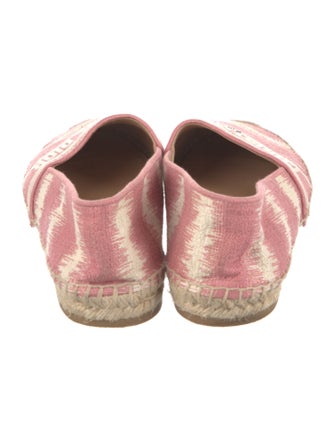 Christian Dior Tie-Dye Print Whipstitch Trim Espadrilles