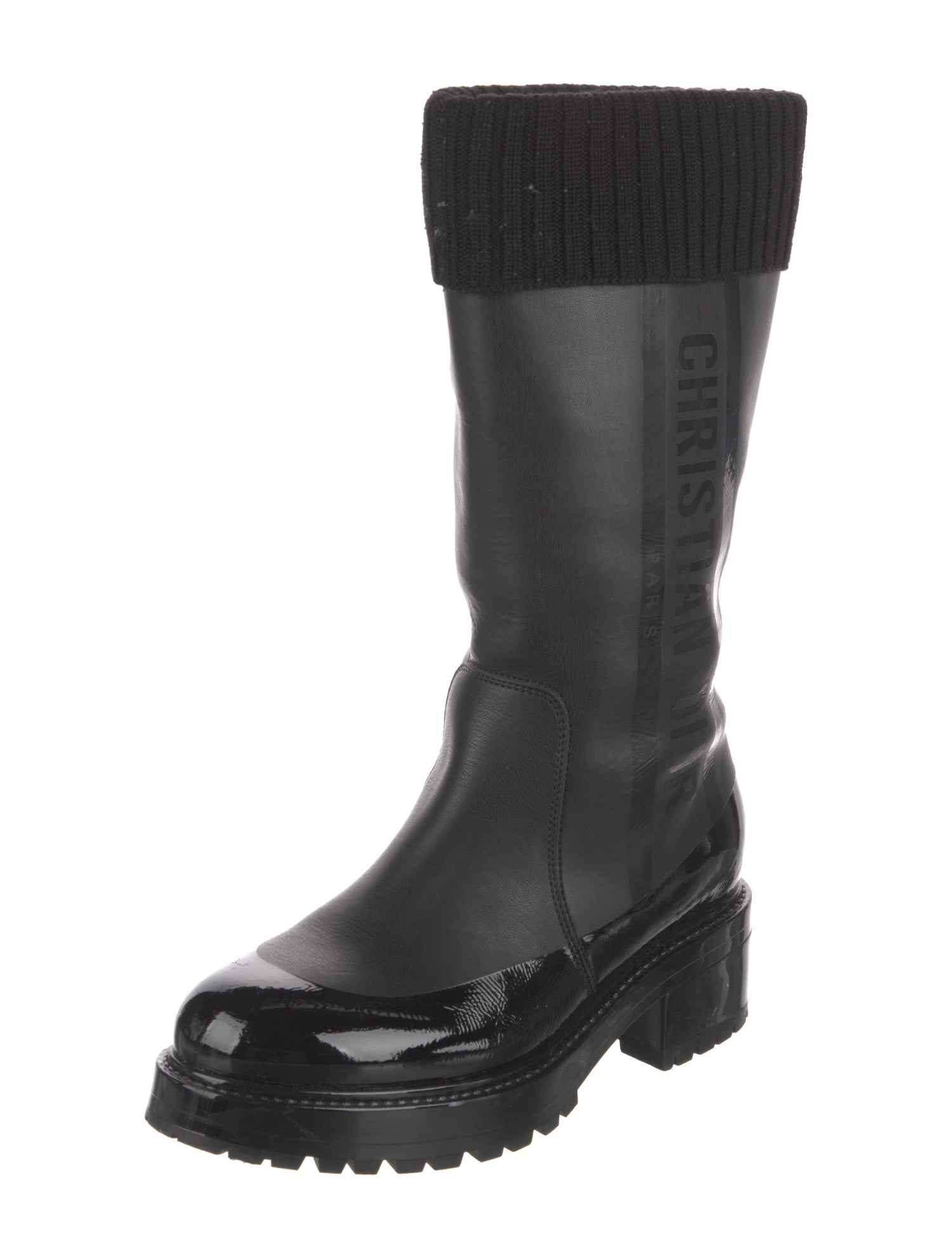 Christian Dior Leather Rain Boots