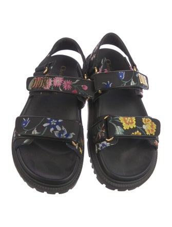 Christian Dior Floral Print Slides
