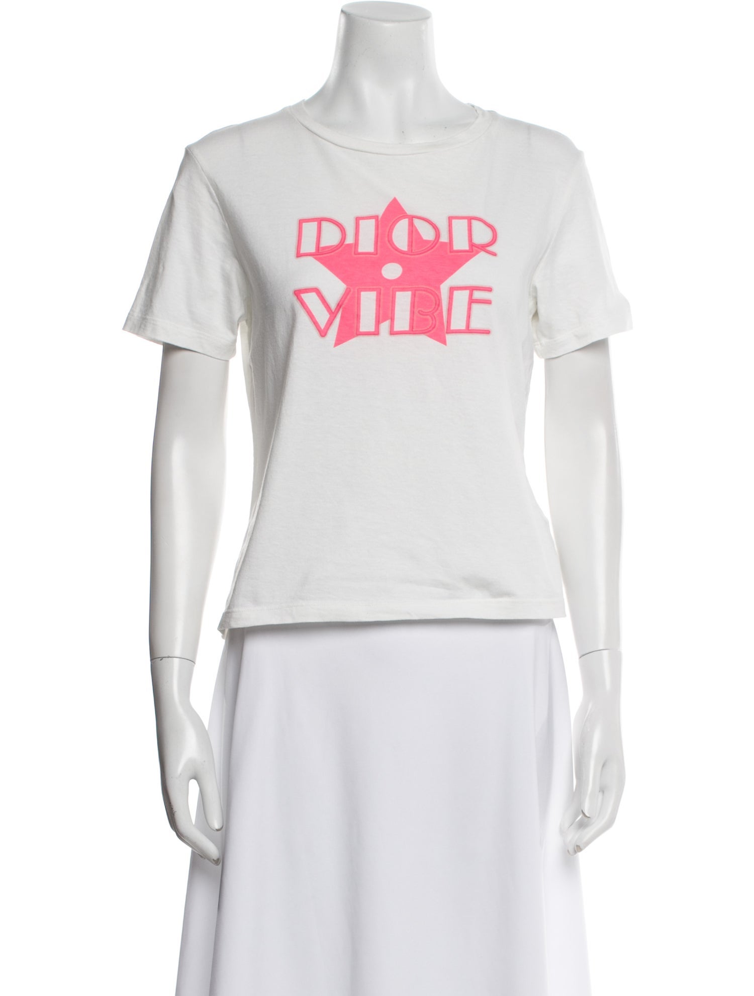Christian Dior Graphic Print Crew Neck T-Shirt