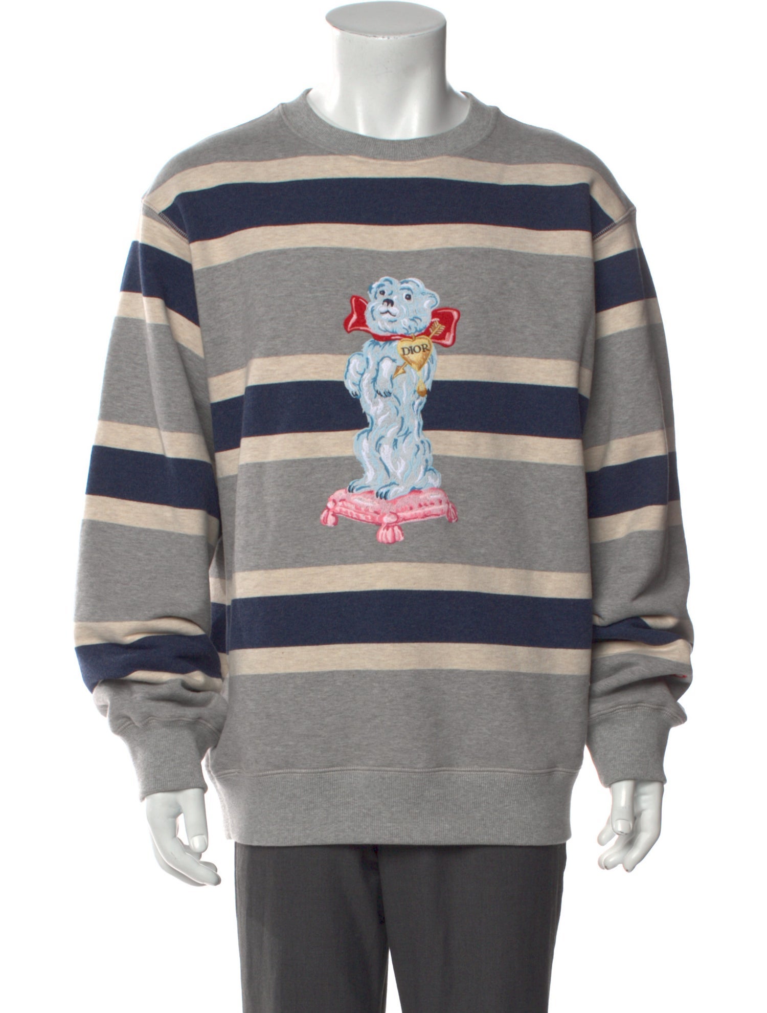 Christian Dior Printed Crew Neck Pullover