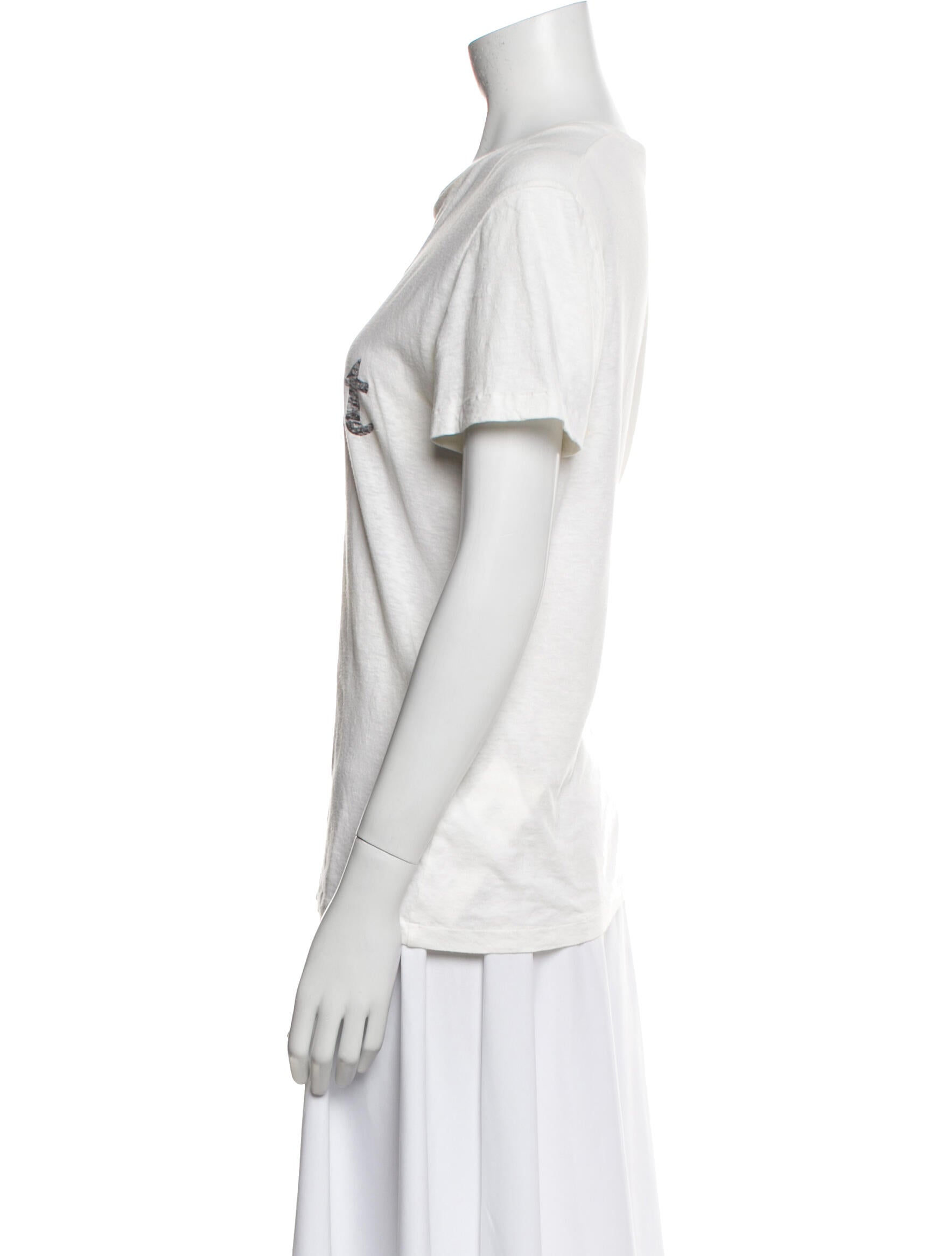 Christian Dior Graphic Print Crew Neck T-Shirt