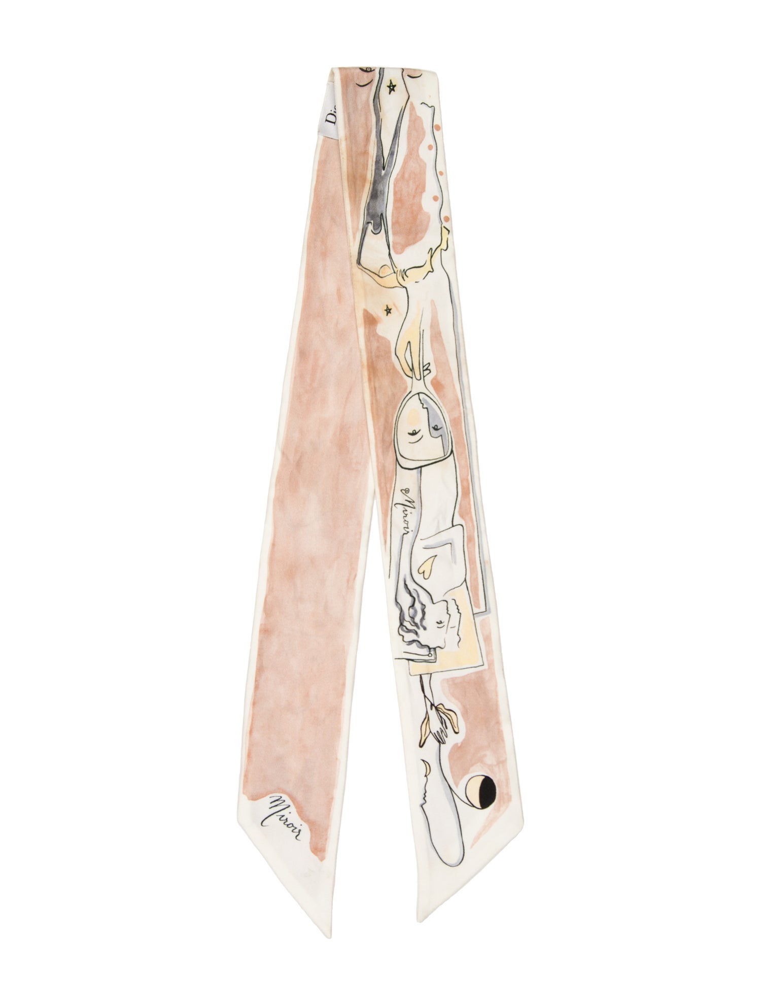 Christian Dior Miroir Mitzah Silk Scarf