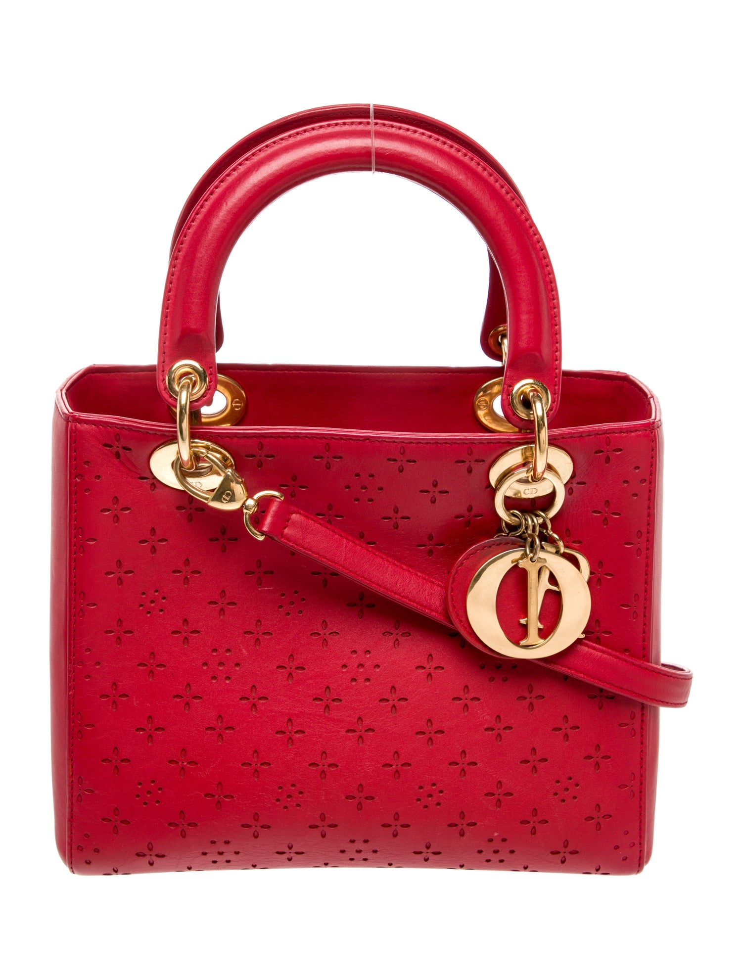 Christian Dior Leather Lady Dior Medium Vintage