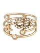 Christian Dior Crystal Shiny D Ring
