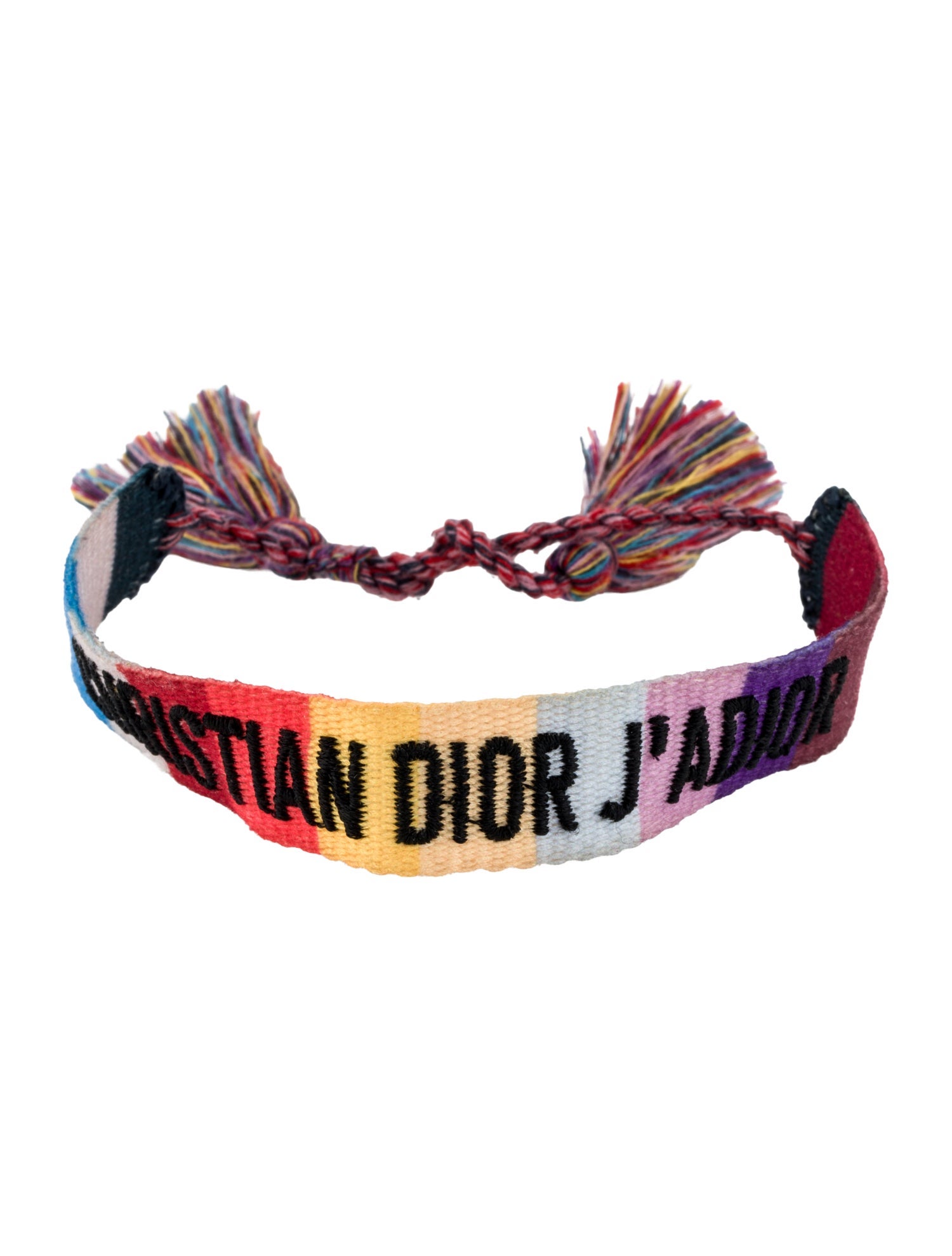 Christian Dior J'Adior Woven Rainbow Friendship Bracelet