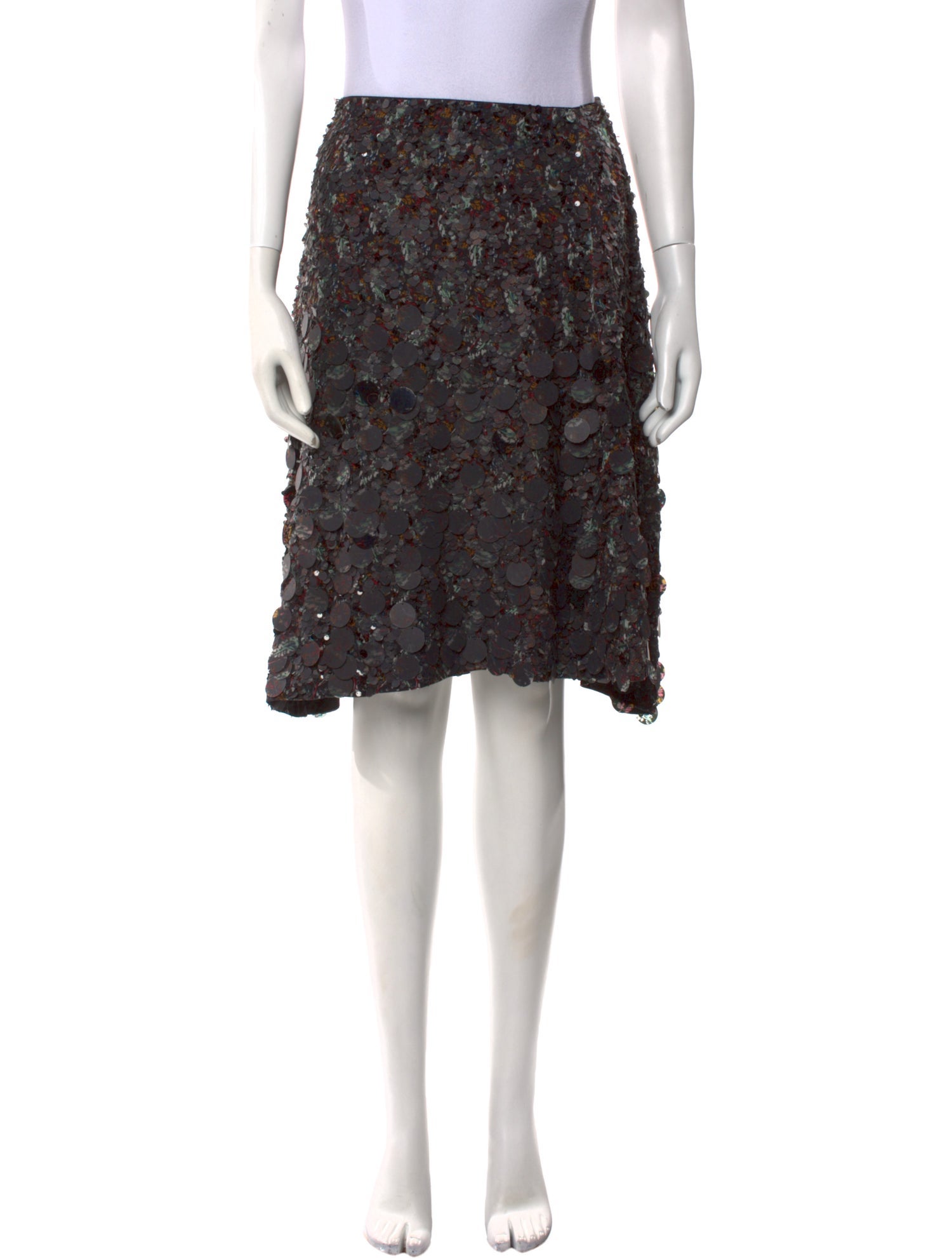 Christian Dior Silk Knee-Length Skirt