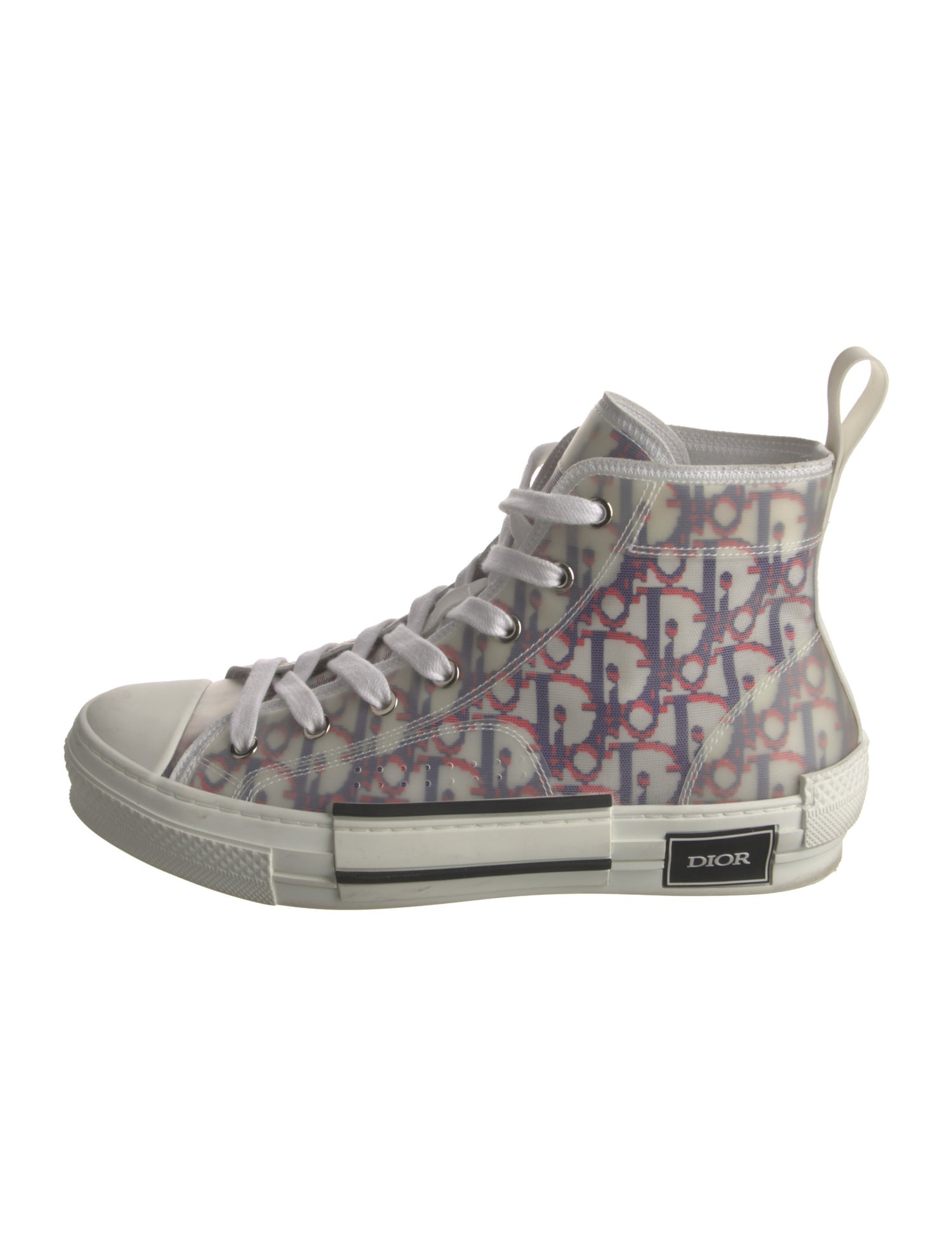 DIOR MEN B23 'Oblique Pixel Transparent - Blue Red' Sneakers