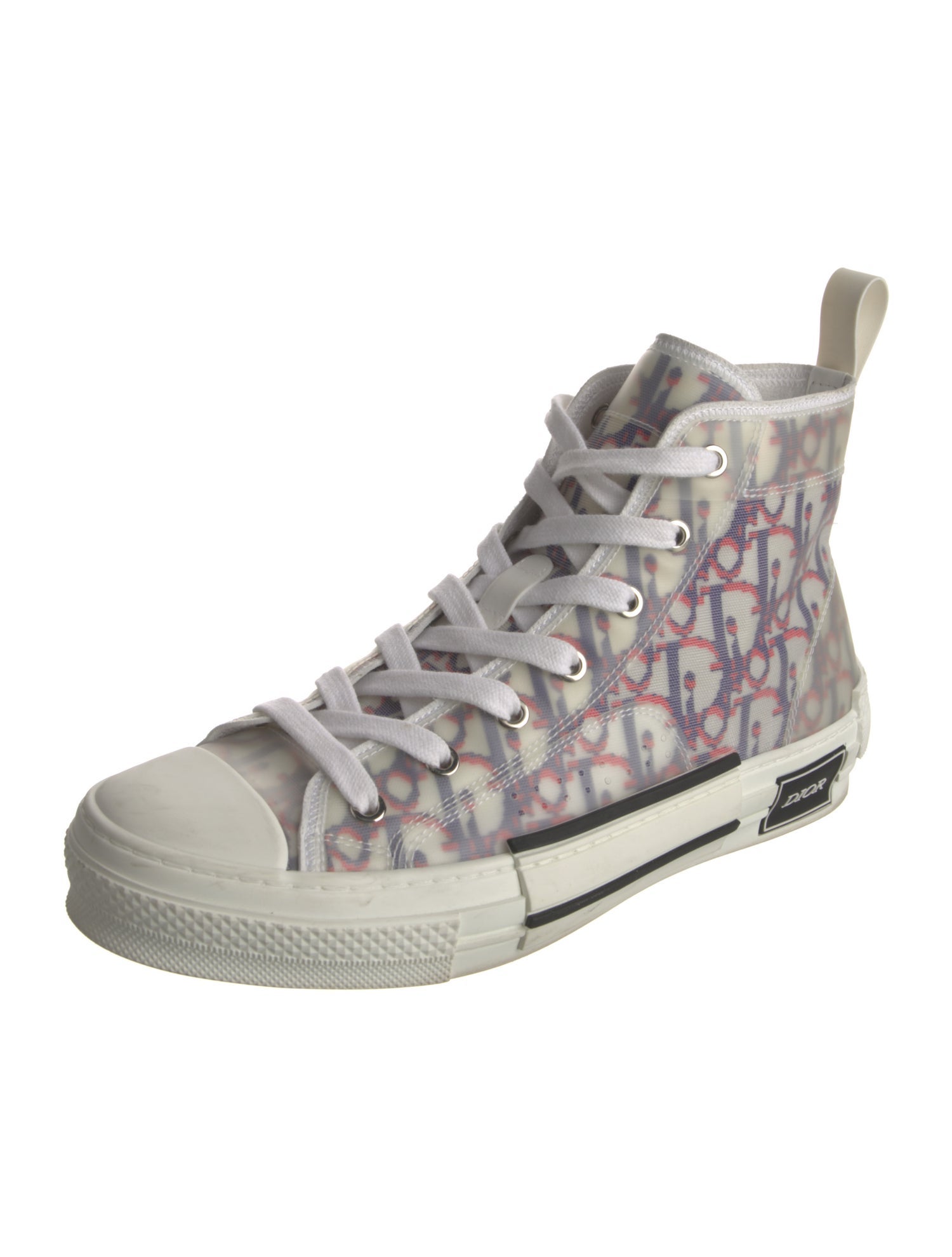 DIOR MEN B23 'Oblique Pixel Transparent - Blue Red' Sneakers