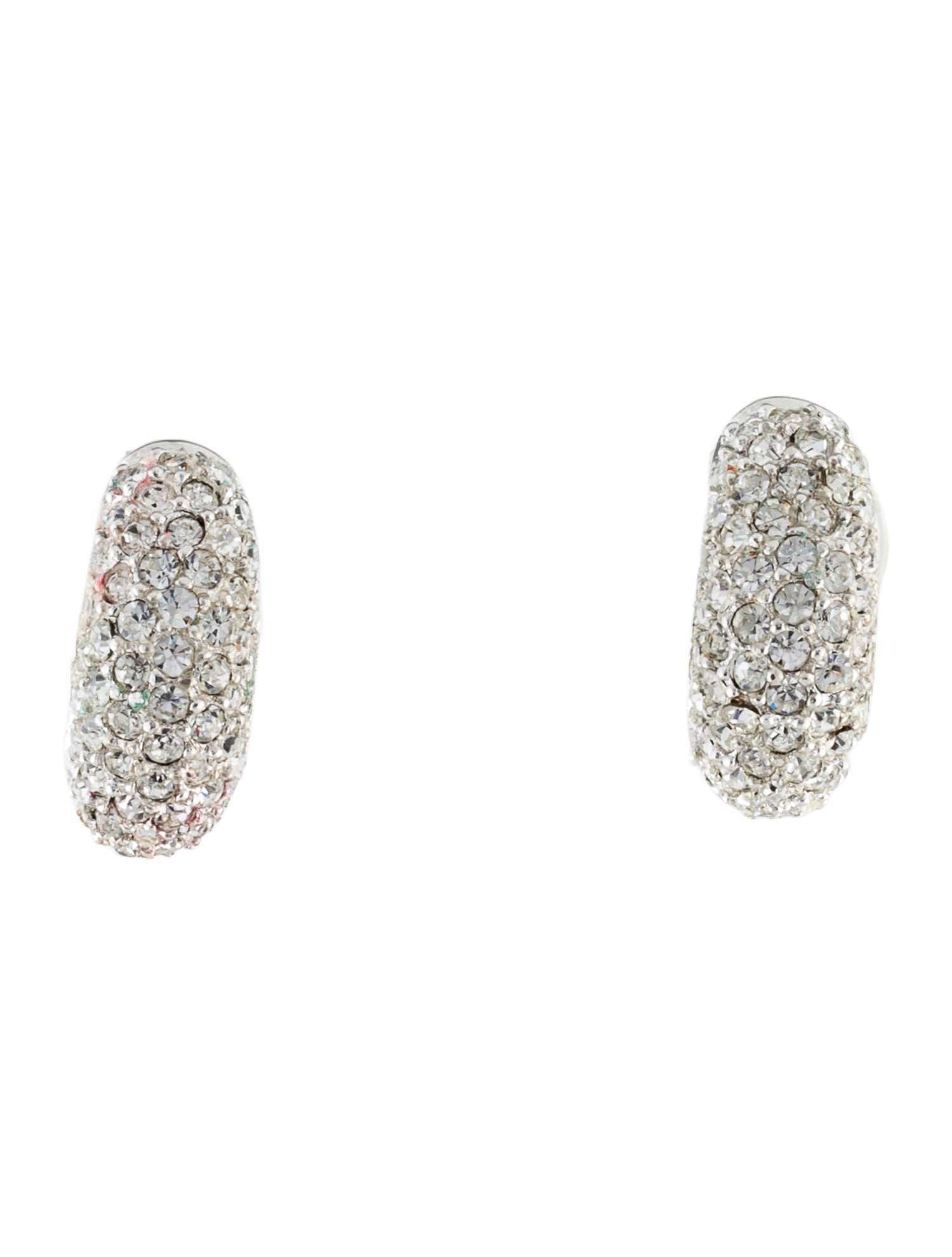 Christian Dior Vintage Crystal Clip-On Earrings
