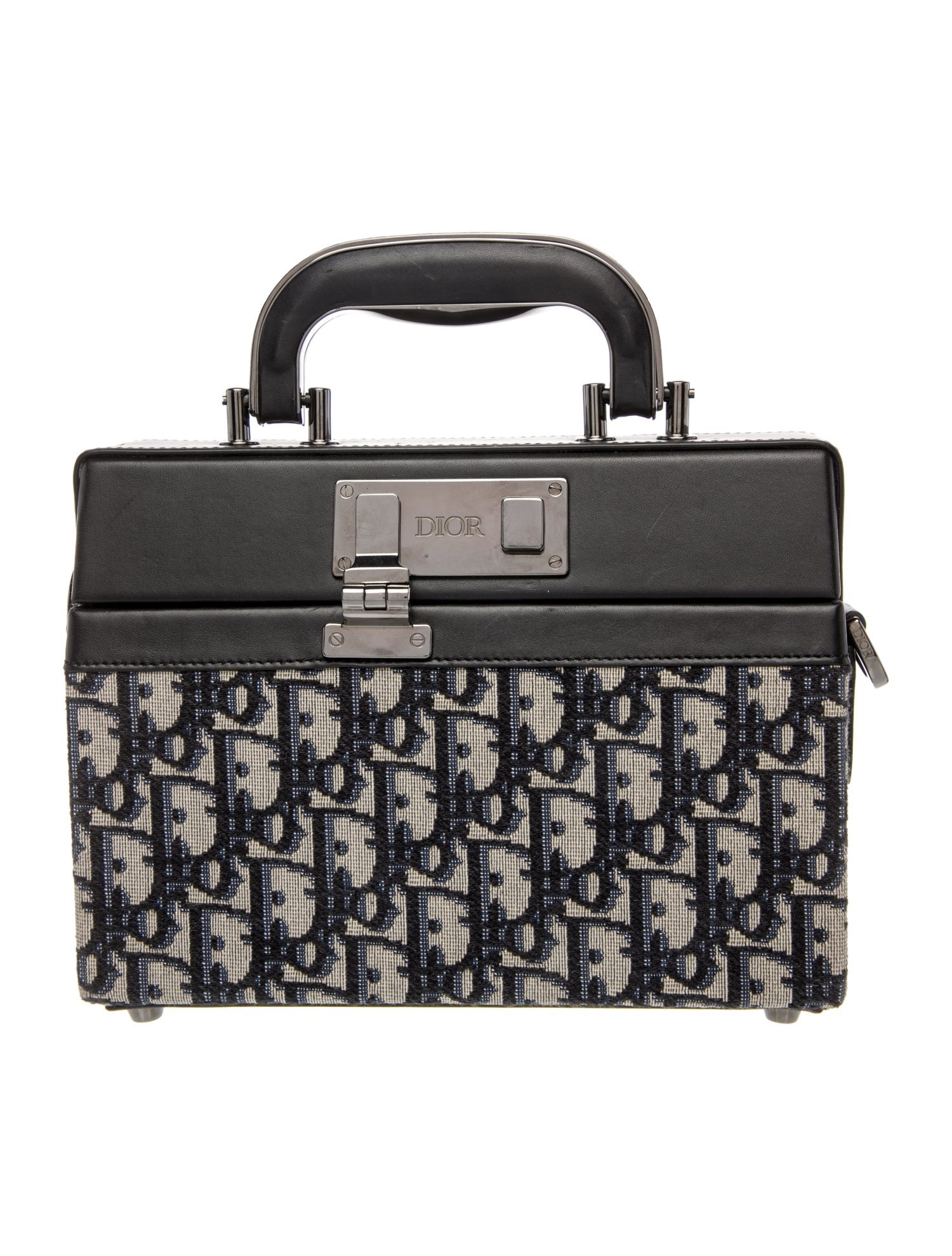 Christian Dior Leather Oblique Hard Case Bag