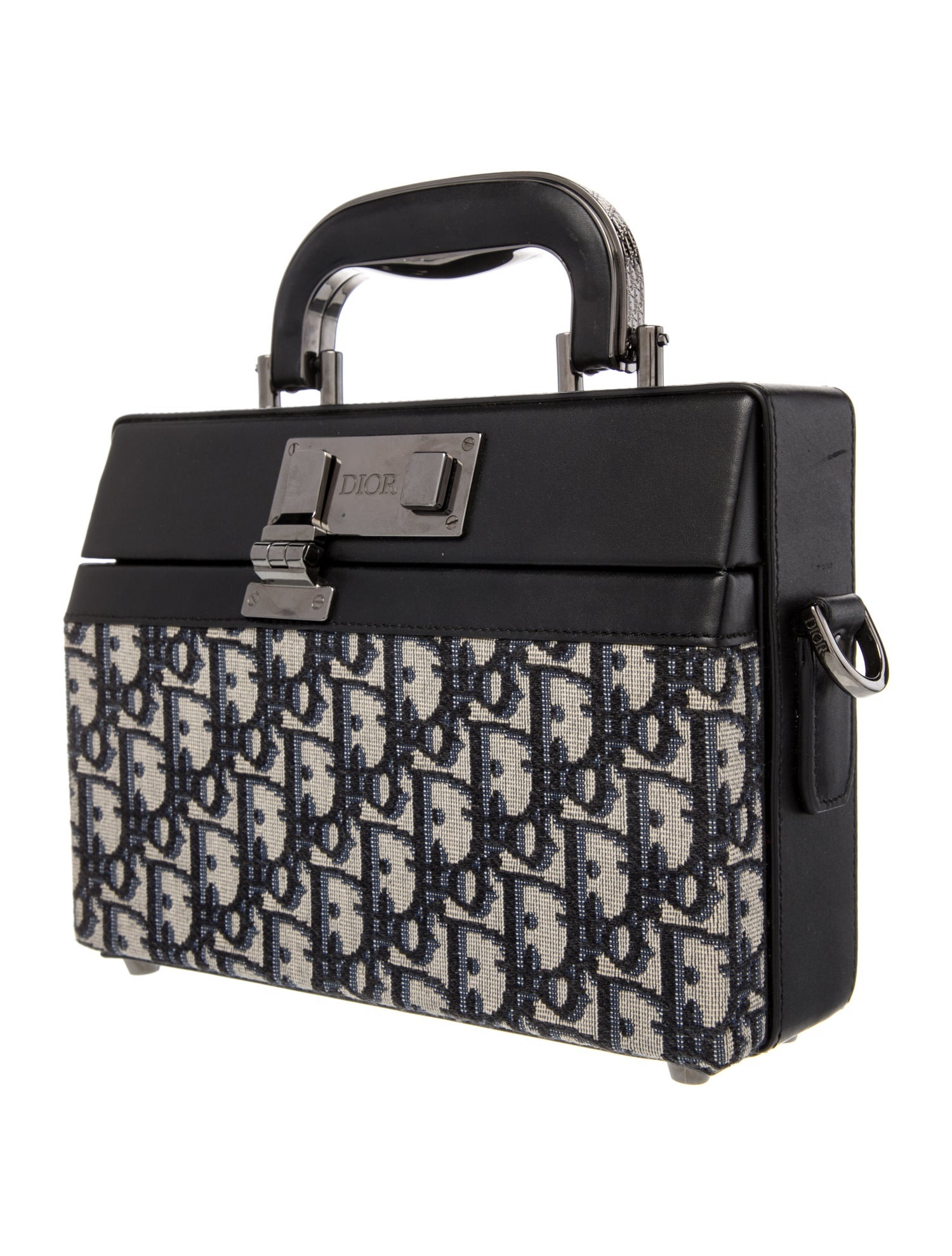 Christian Dior Leather Oblique Hard Case Bag