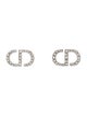Christian Dior Crystal Petit CD Stud Earrings