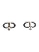 Christian Dior Crystal Petit CD Stud Earrings