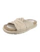 Christian Dior Cannage Pattern Leather Espadrilles