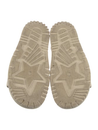 Christian Dior Cannage Pattern Leather Espadrilles