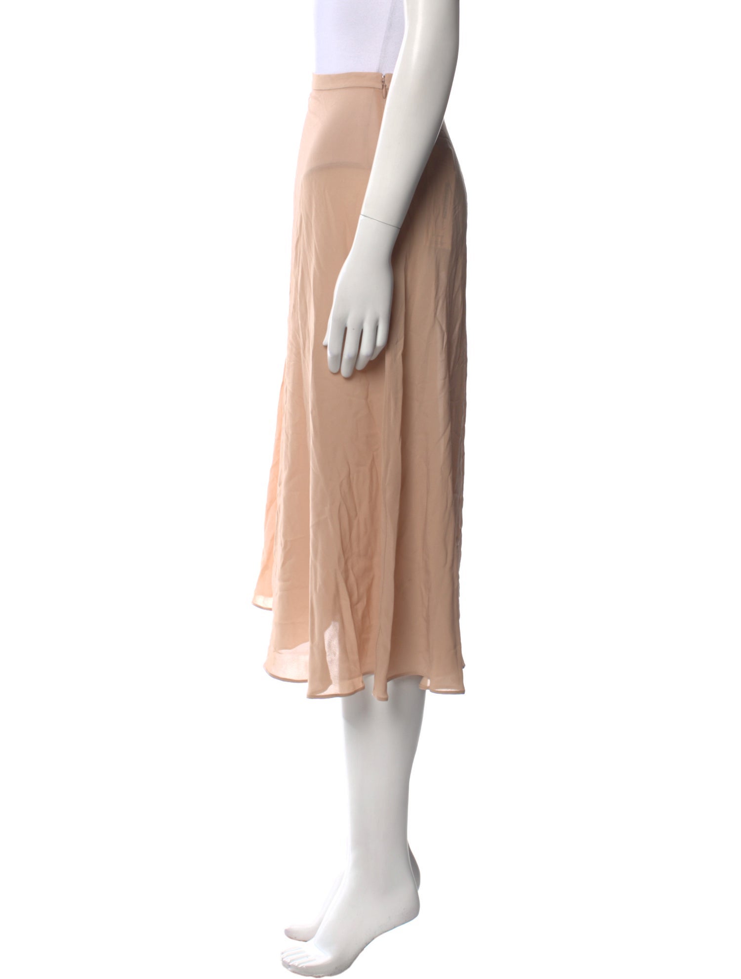 Christian Dior Silk Midi Length Skirt