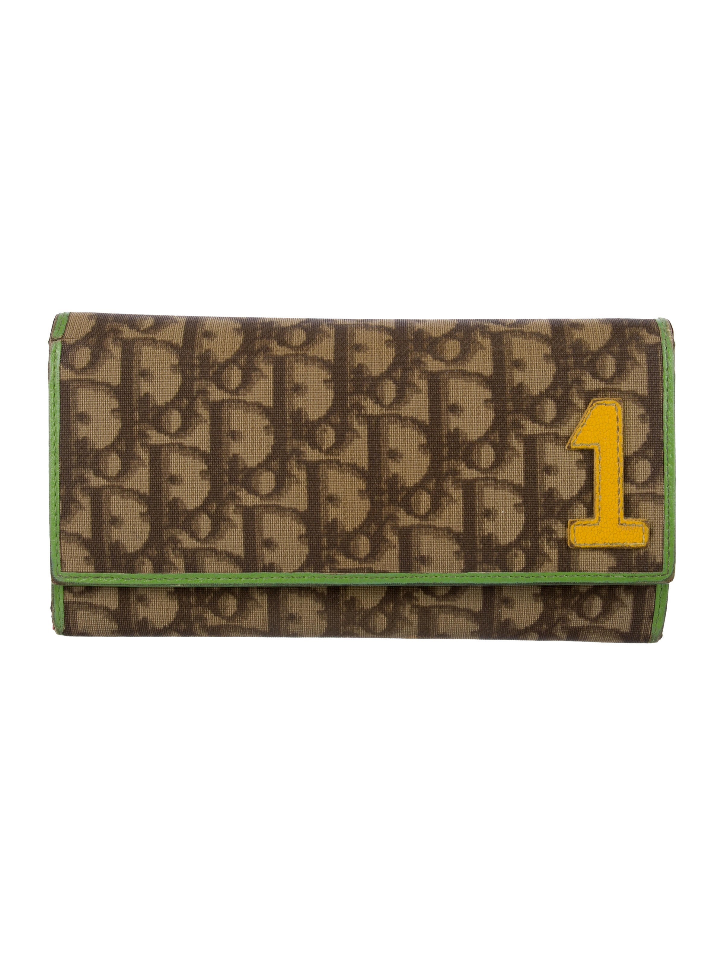 Christian Dior 2004 Diorissimo Rasta Continental Wallet