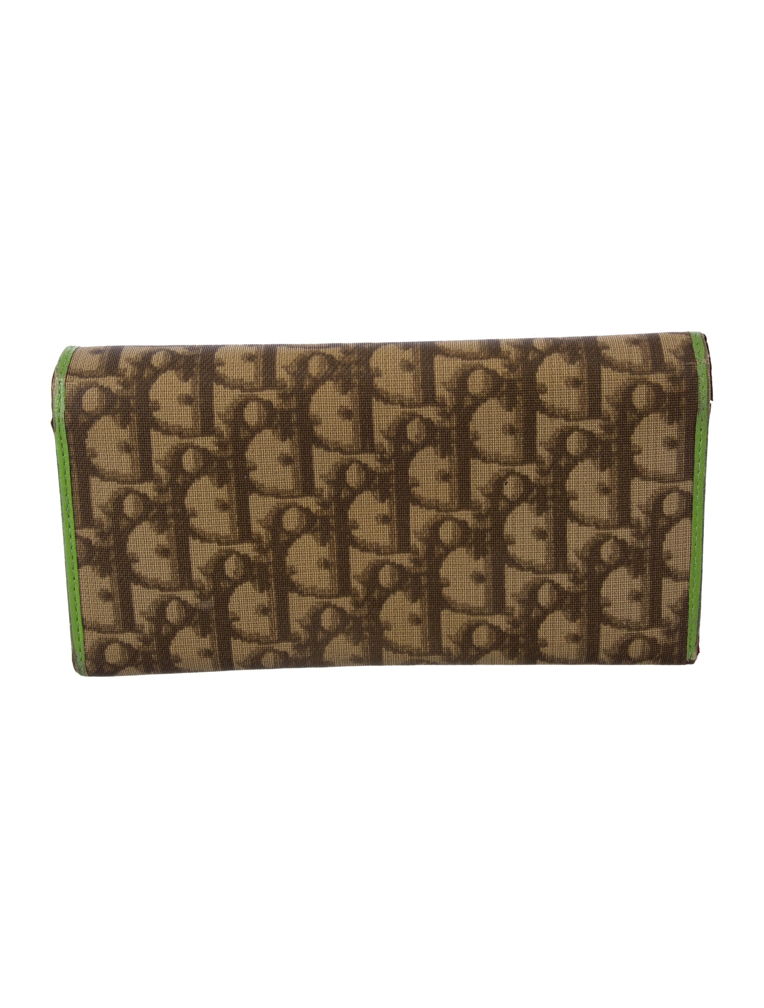 Christian Dior 2004 Diorissimo Rasta Continental Wallet