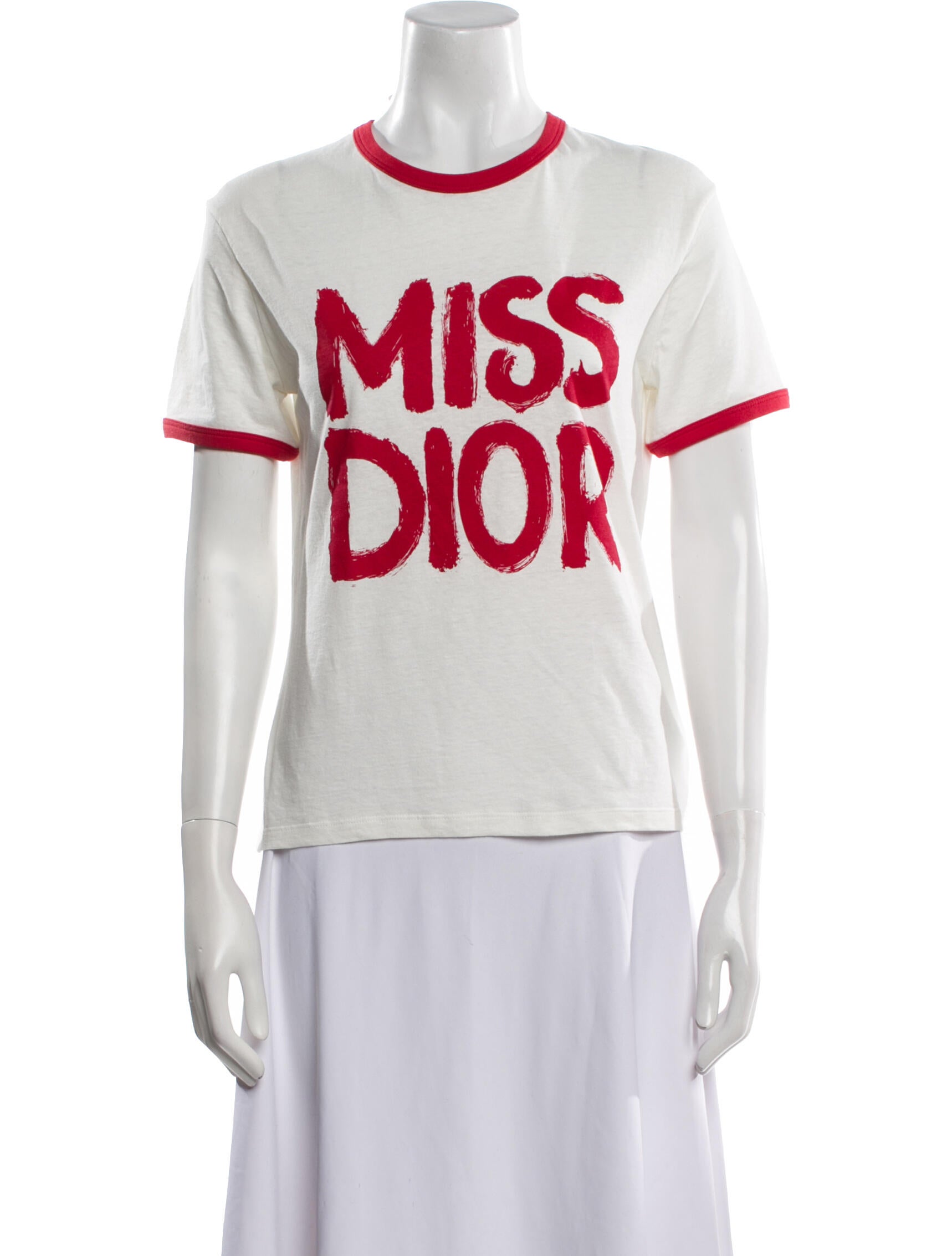 Christian Dior Graphic Print Crew Neck T-Shirt w/ Tags