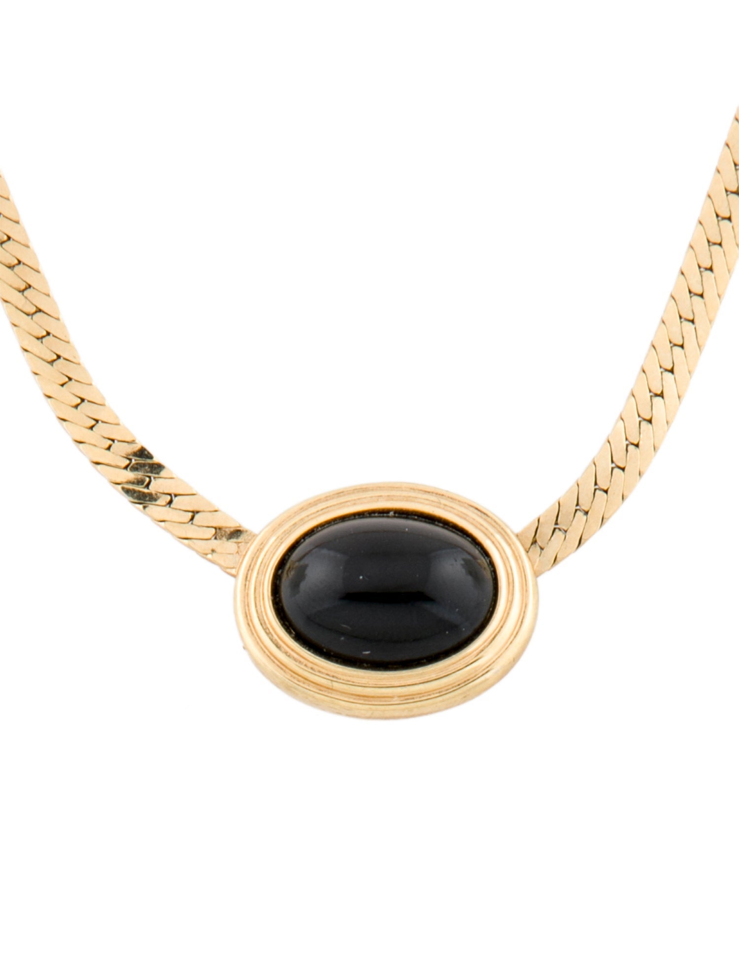 Christian Dior Vintage Resin Pendant Necklace