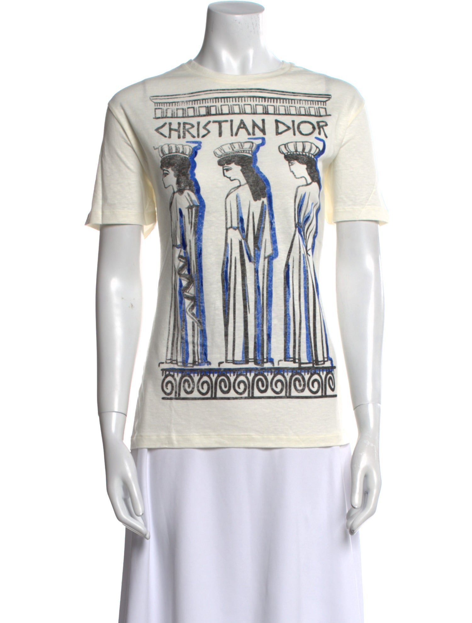 Christian Dior Graphic Print Crew Neck T-Shirt