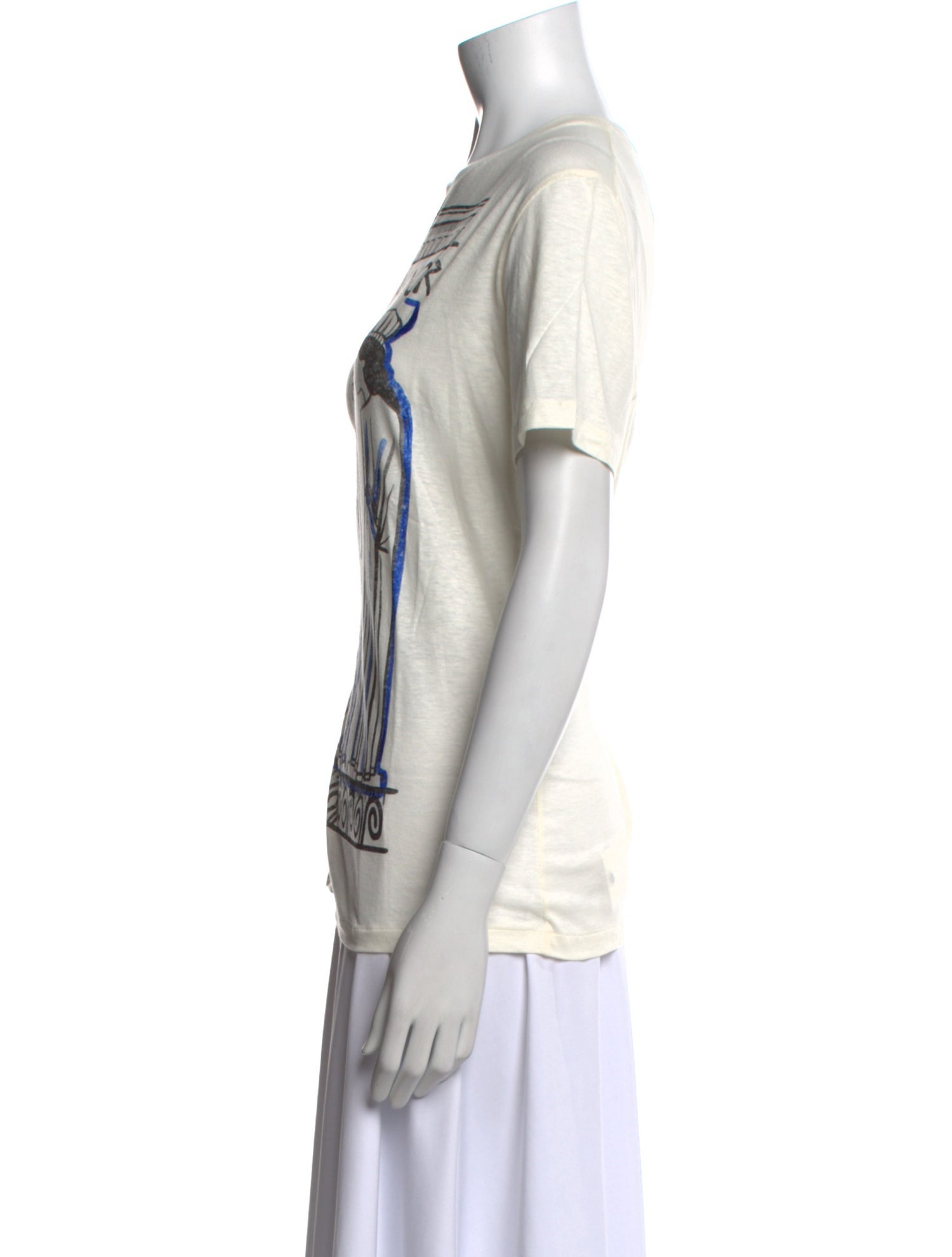 Christian Dior Graphic Print Crew Neck T-Shirt