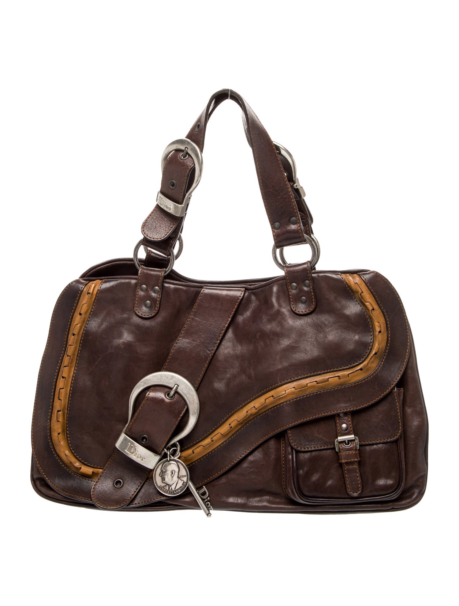 Christian Dior Leather Gaucho Saddle