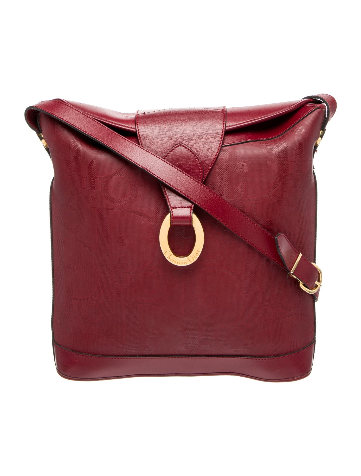 Christian Dior Leather Messenger Bag Vintage