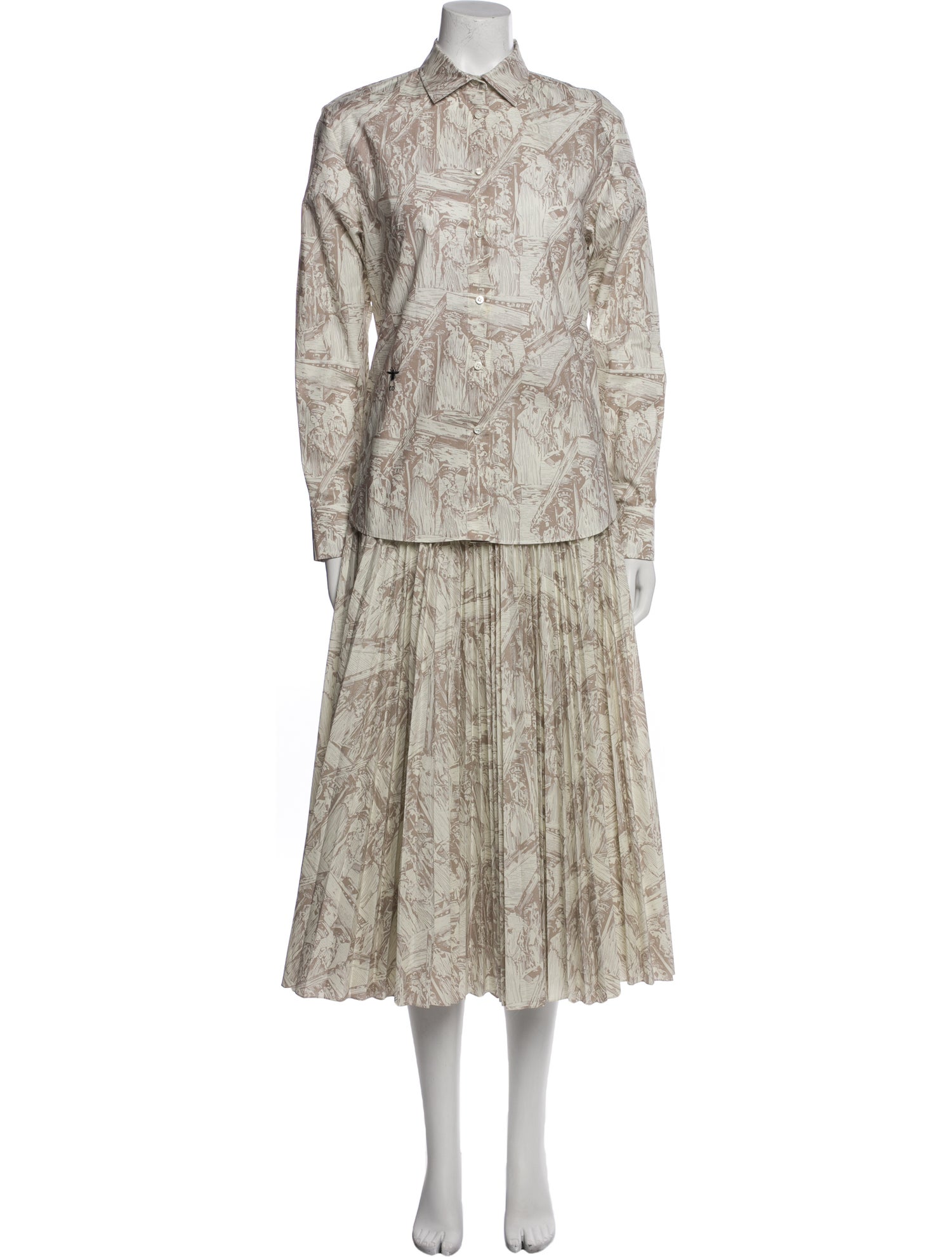 Christian Dior Printed Skirt Set