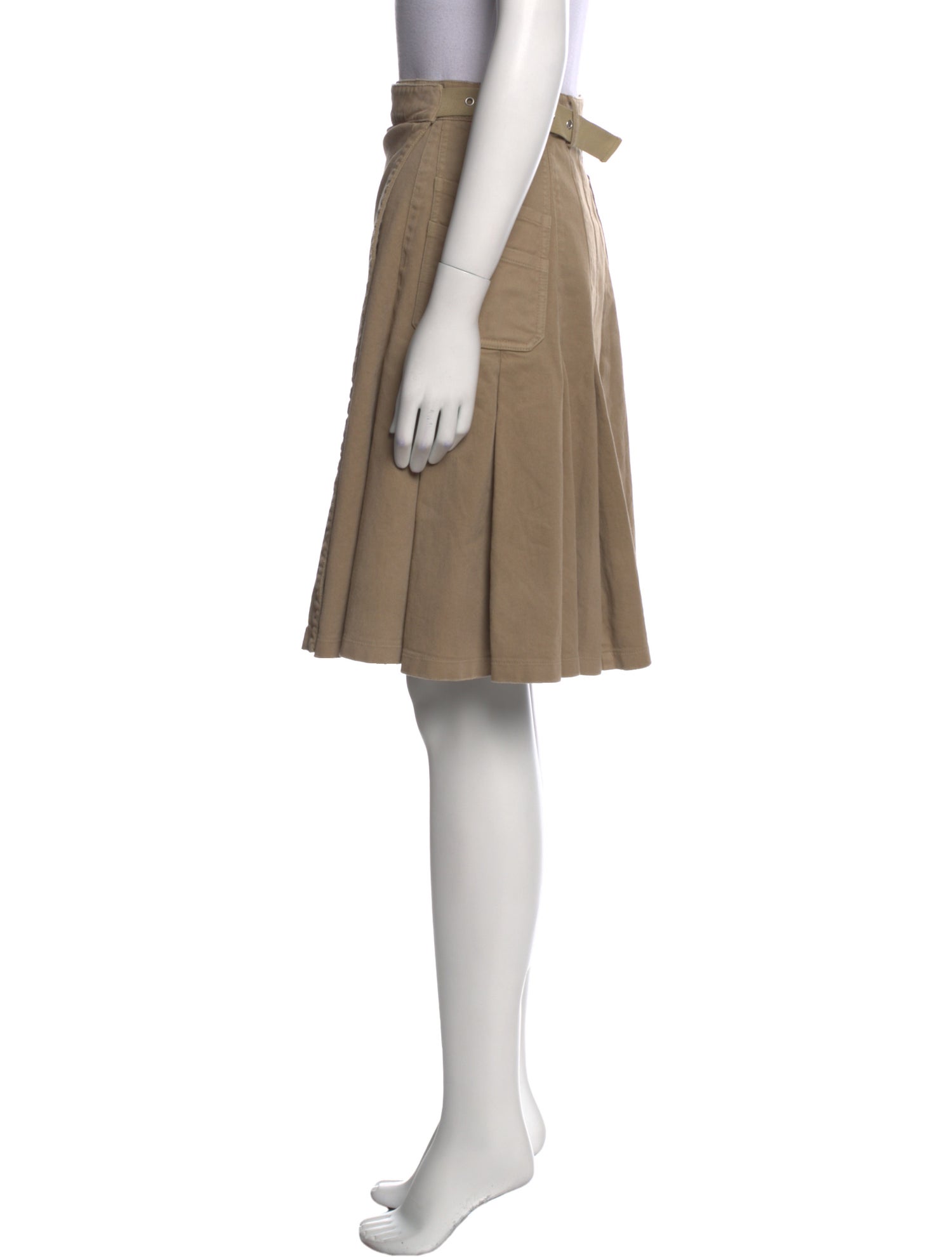 Christian Dior Pleated Accents Knee-Length Skirt
