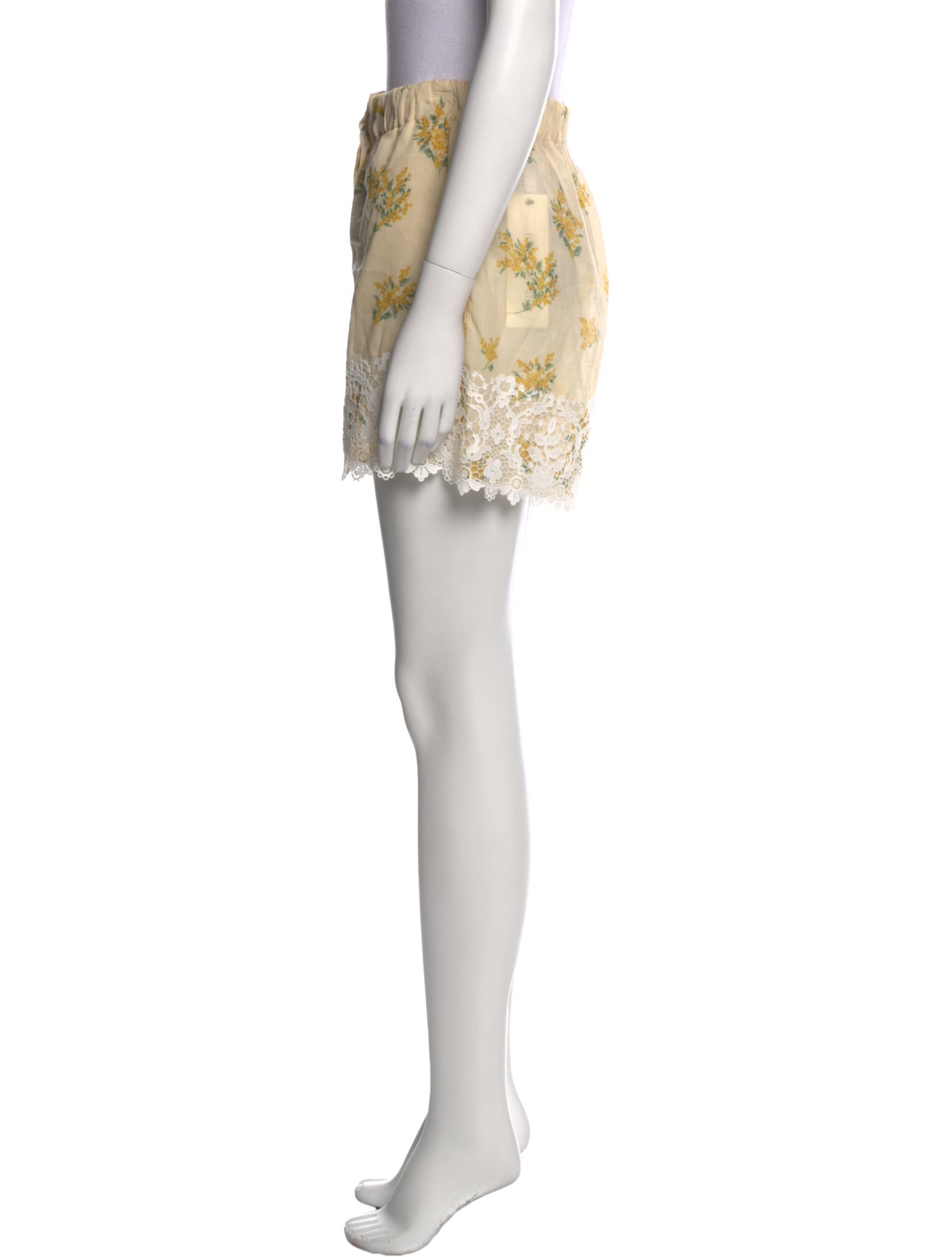 Christian Dior Floral Print Mini Shorts