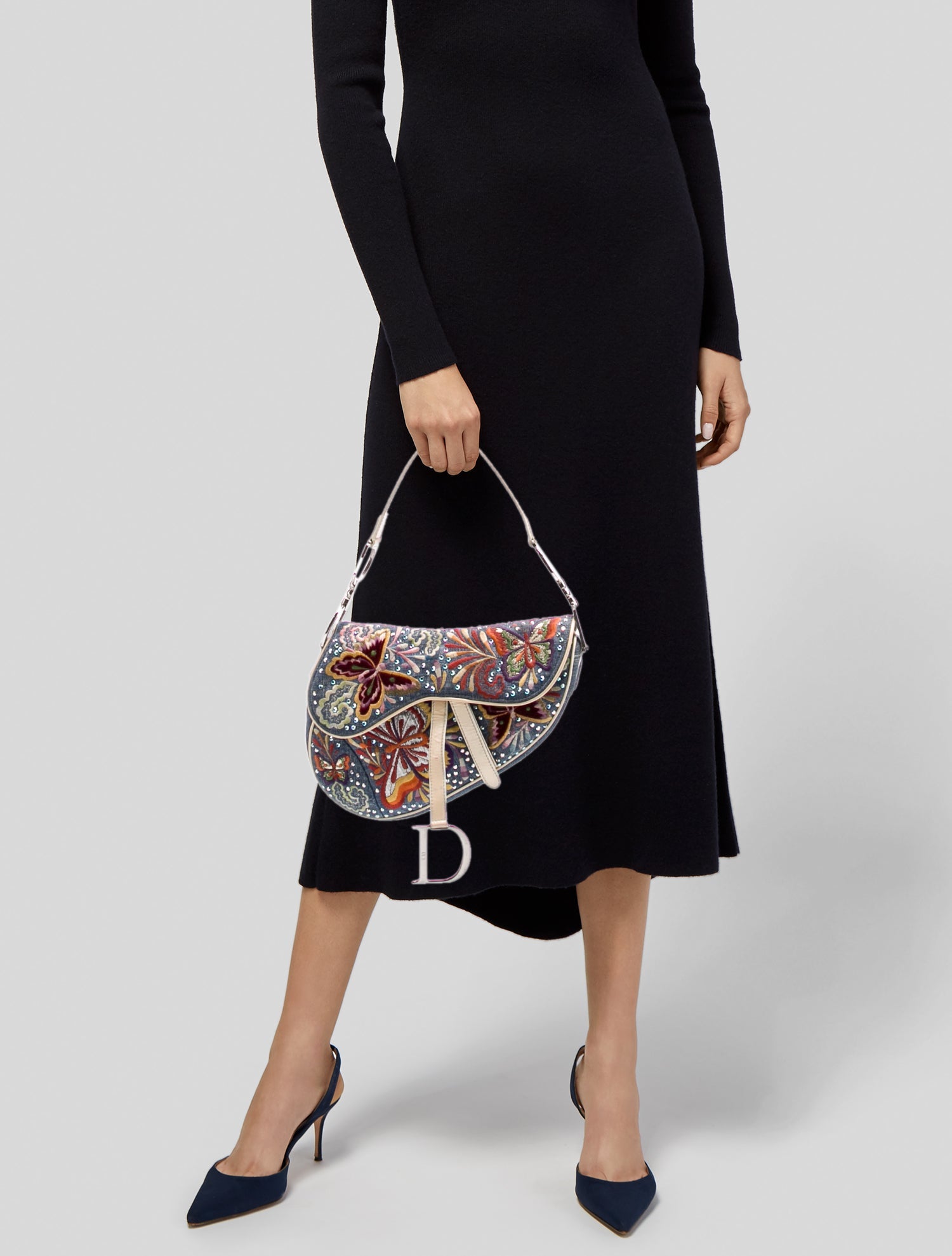 Christian Dior Denim Vintage Saddle Vintage