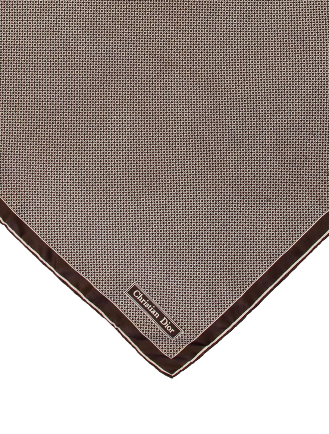 Christian Dior Basketweave Pocket Square