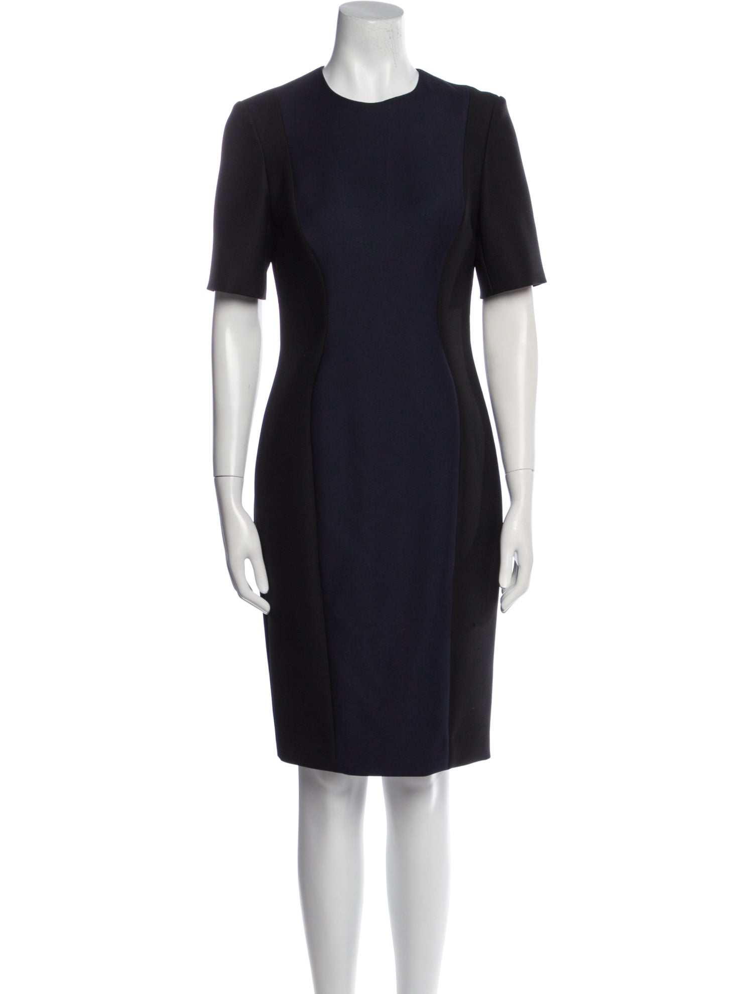 Christian Dior Virgin Wool Knee-Length Dress