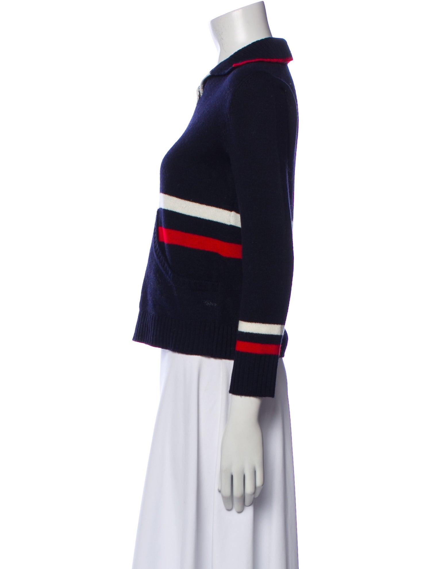 Christian Dior Virgin Wool Striped Sweater