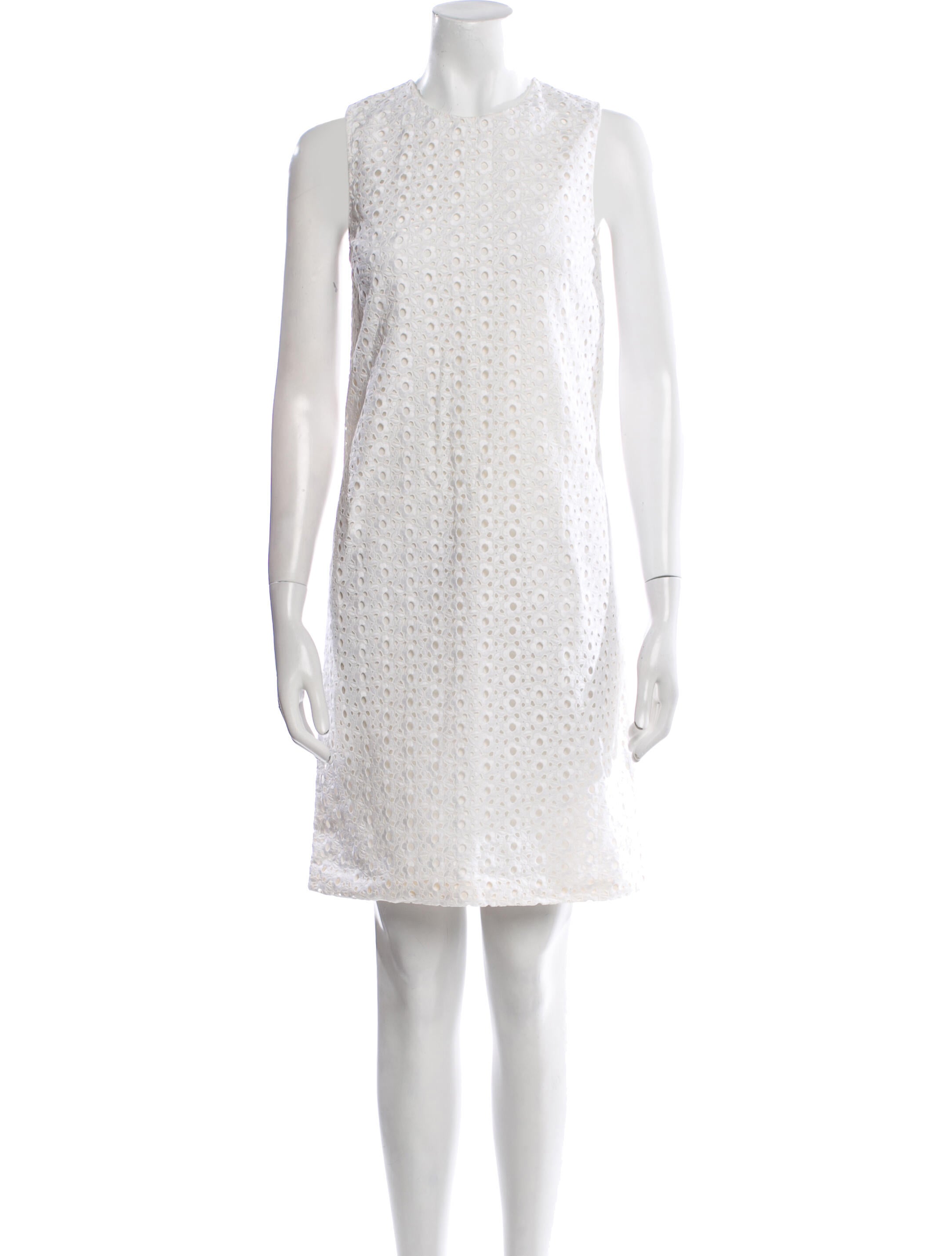 Christian Dior Crew Neck Knee-Length Dress