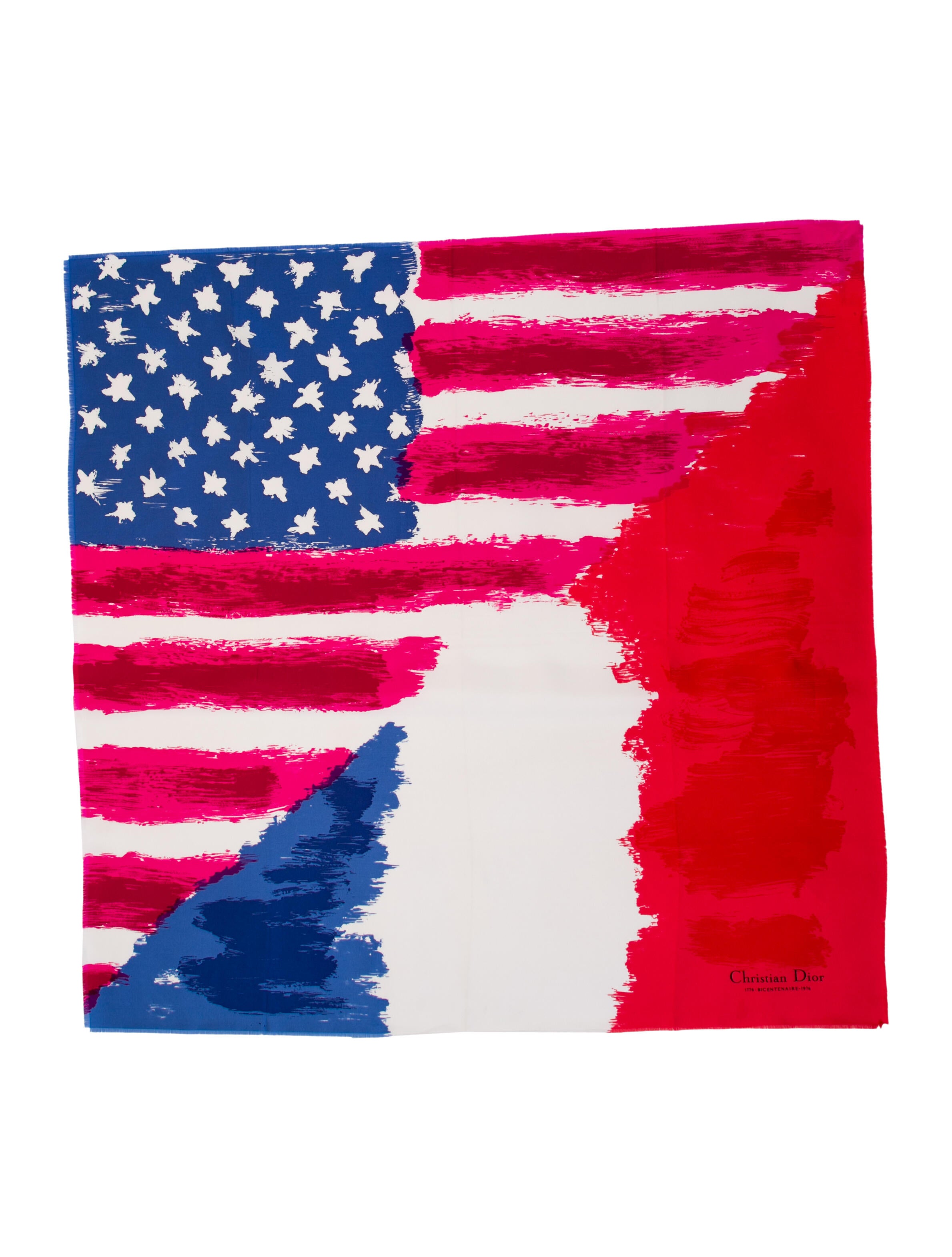 Christian Dior Silk Striped Scarf