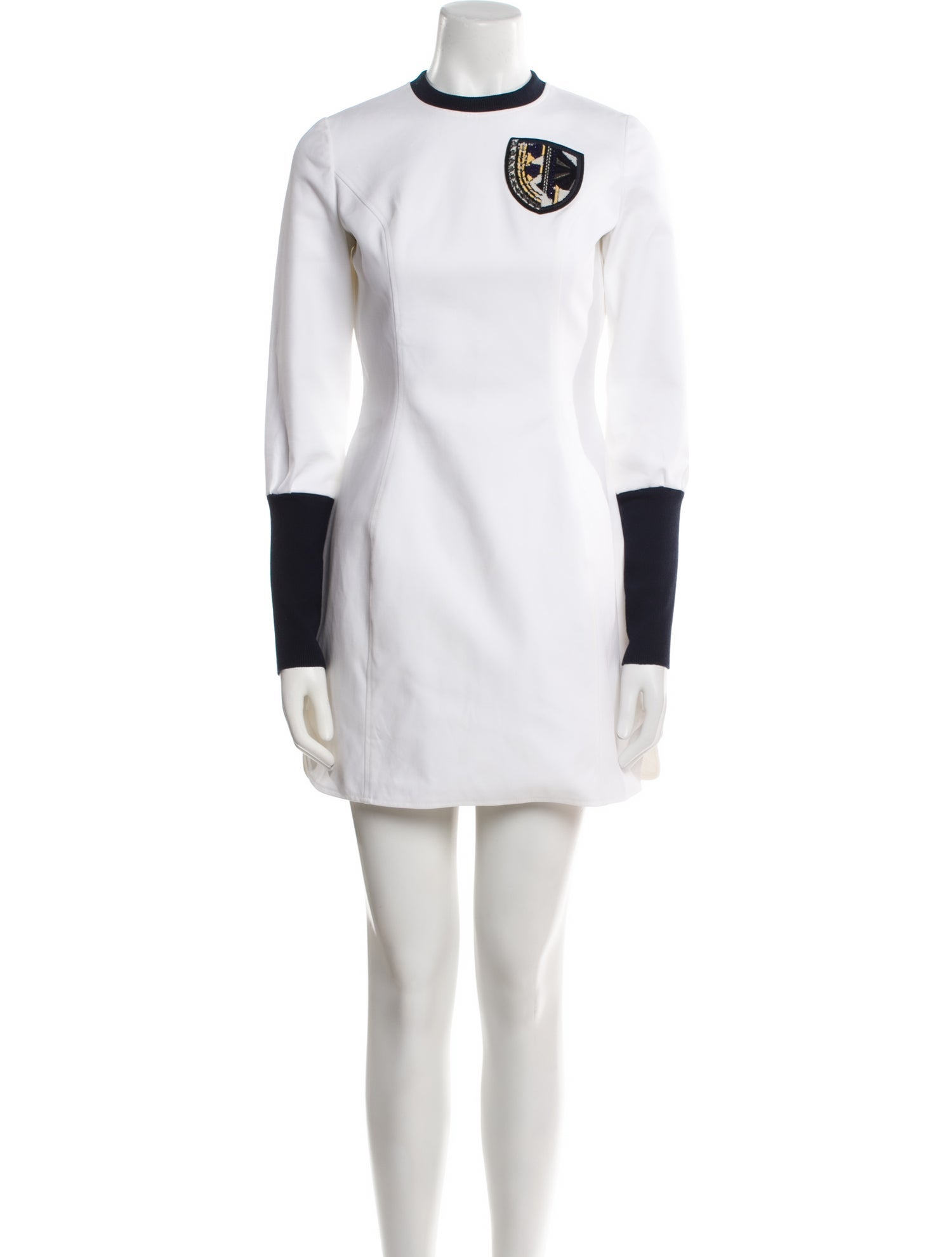 Christian Dior Colorblock Pattern Mini Dress