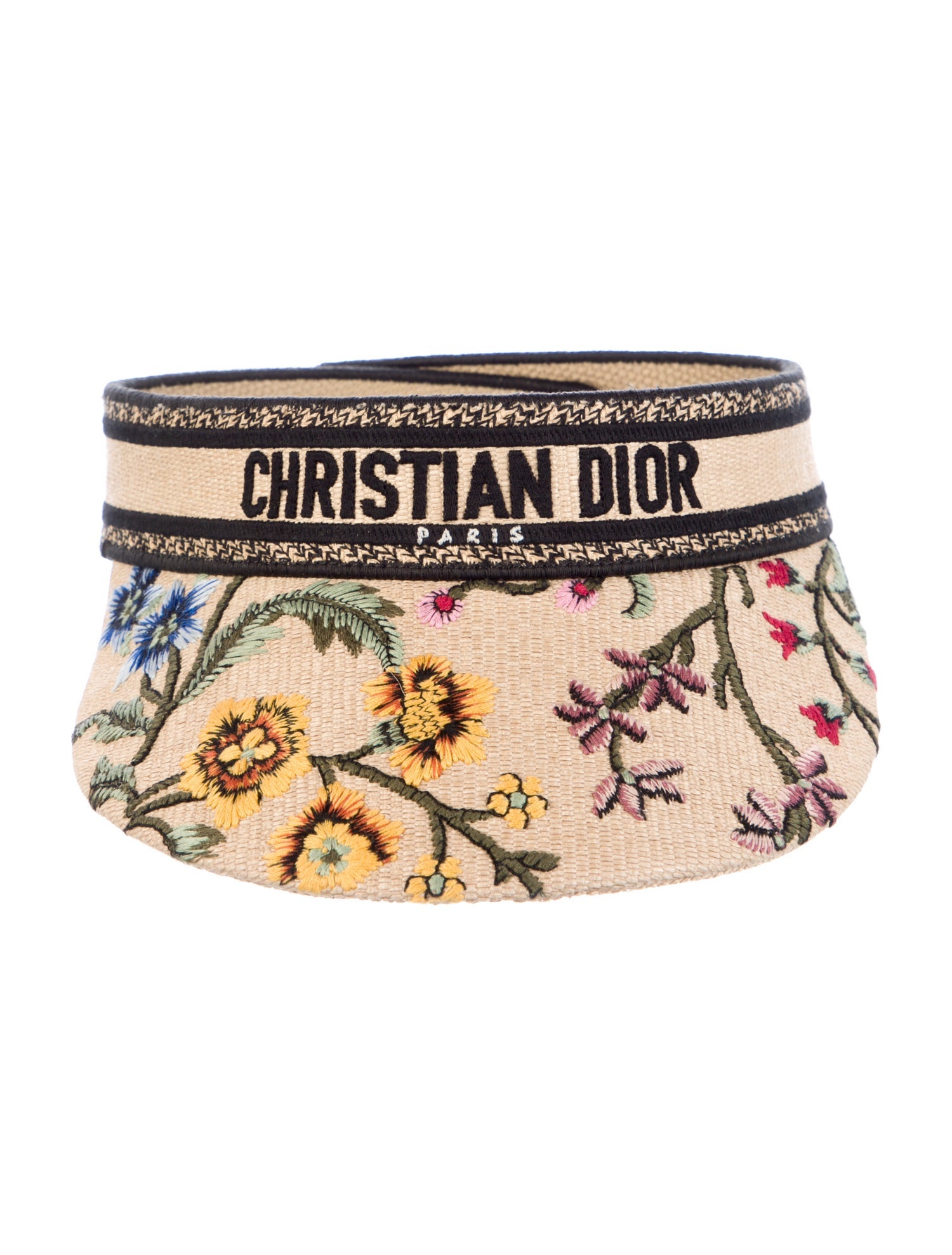 Christian Dior Women's Straw Visor