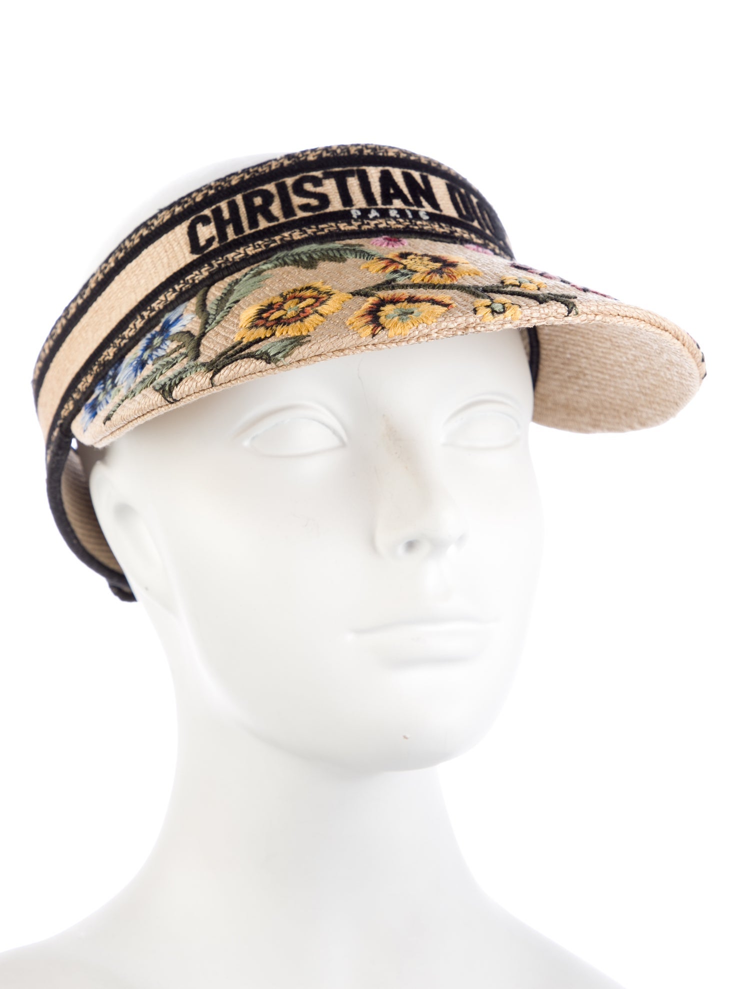 Christian Dior Women's Straw Visor