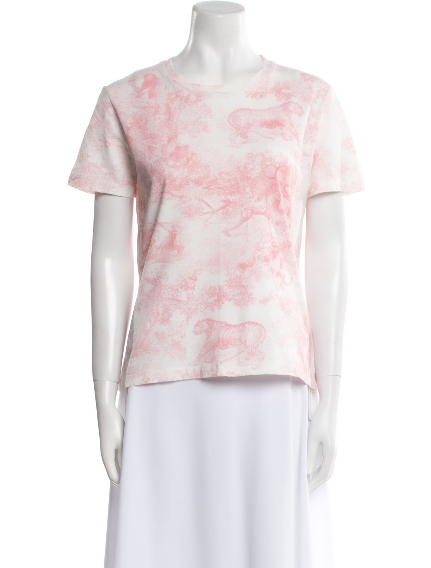 Christian Dior Tie-Dye Print Crew Neck T-Shirt