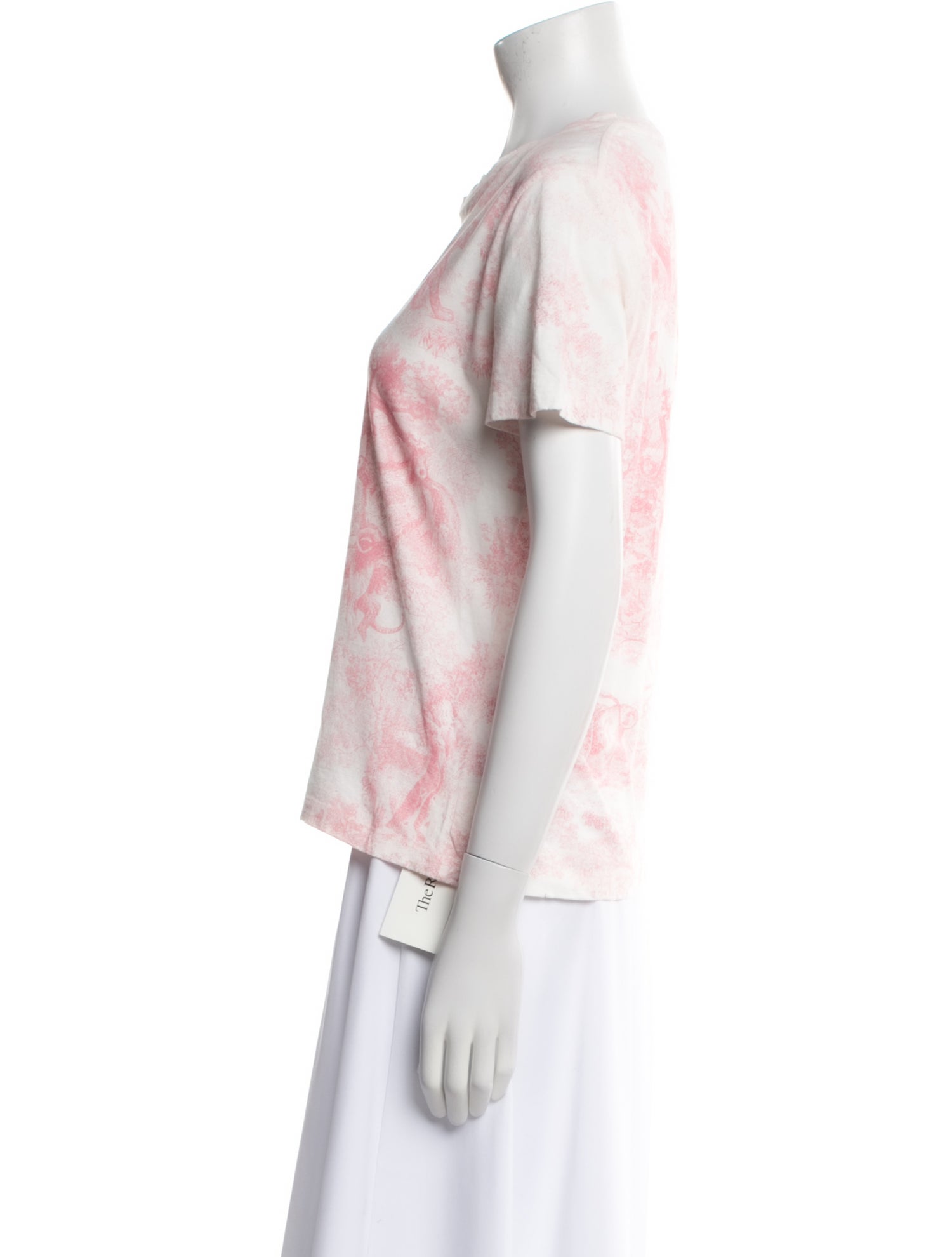 Christian Dior Tie-Dye Print Crew Neck T-Shirt