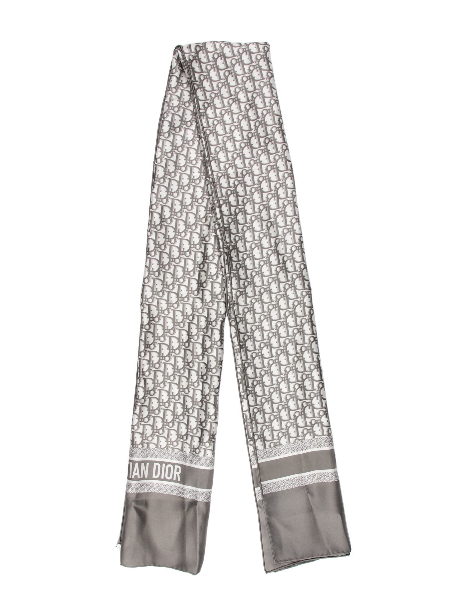 Christian Dior Silk Diorissimo Pattern Scarf w/ Tags