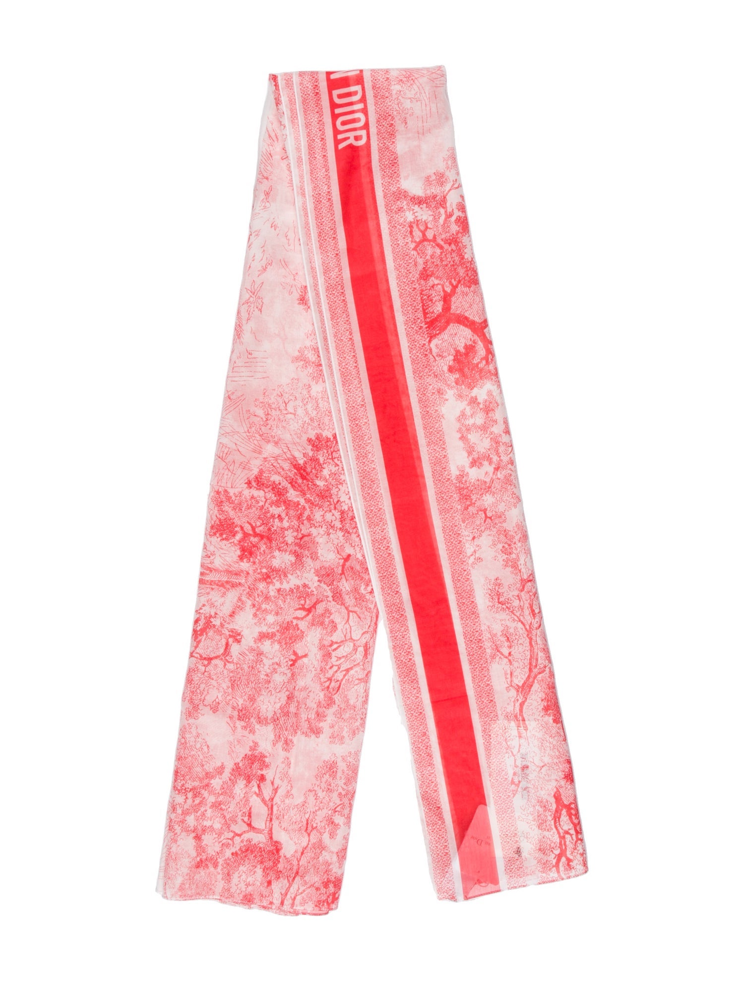 Christian Dior Floral Print Scarf