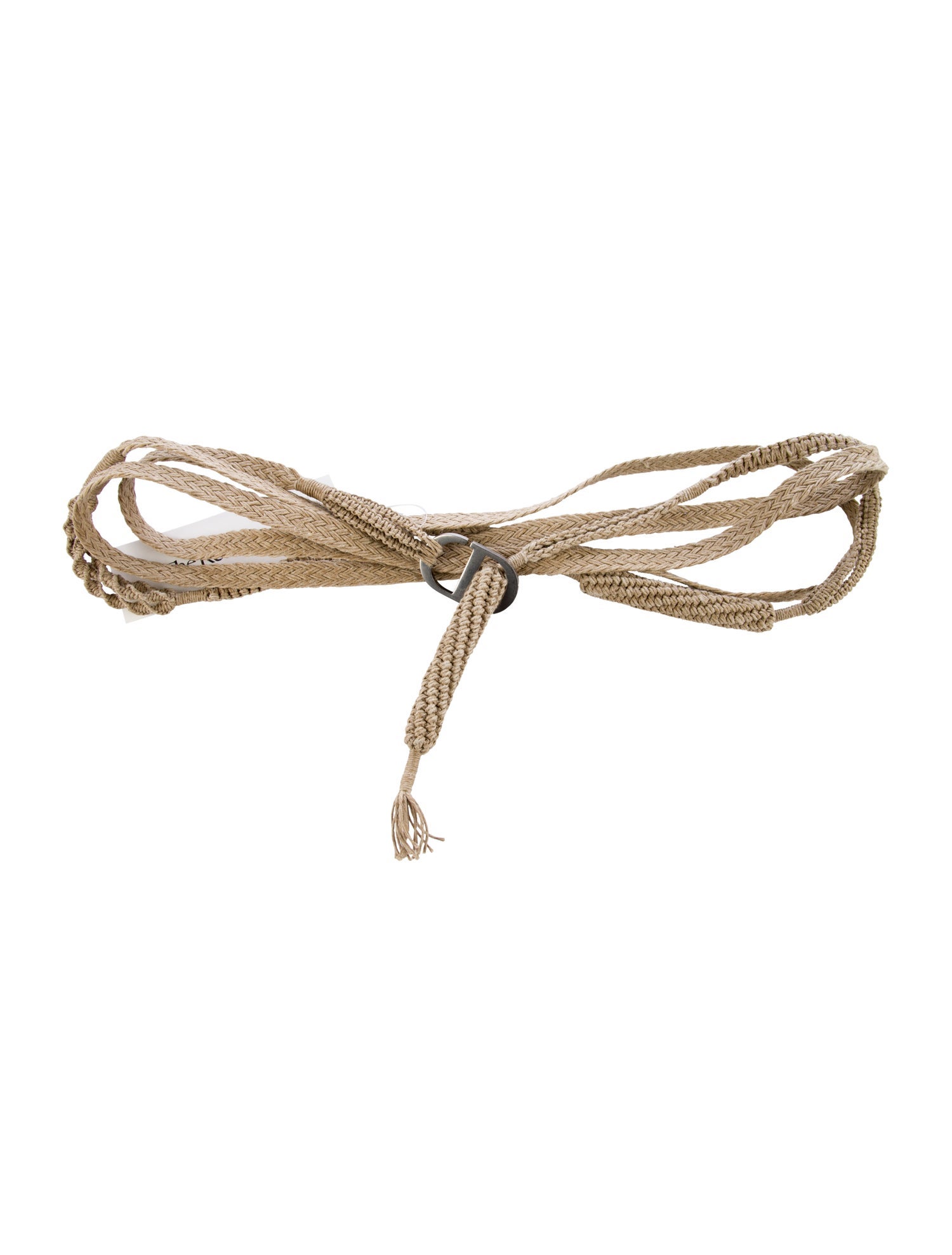 Christian Dior Skinny Straw Waist Belt