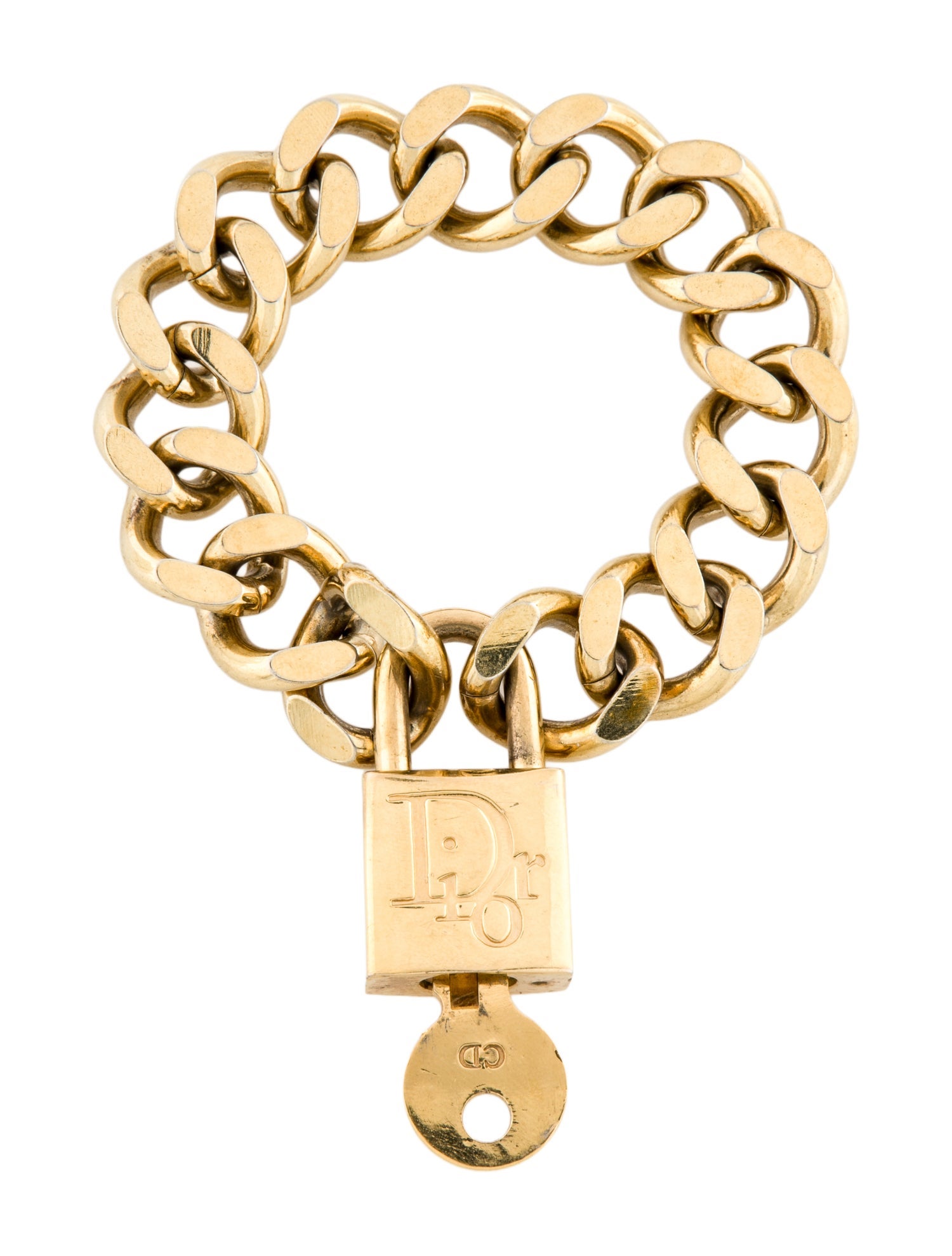 Christian Dior CD Key & Lock Link Bracelet