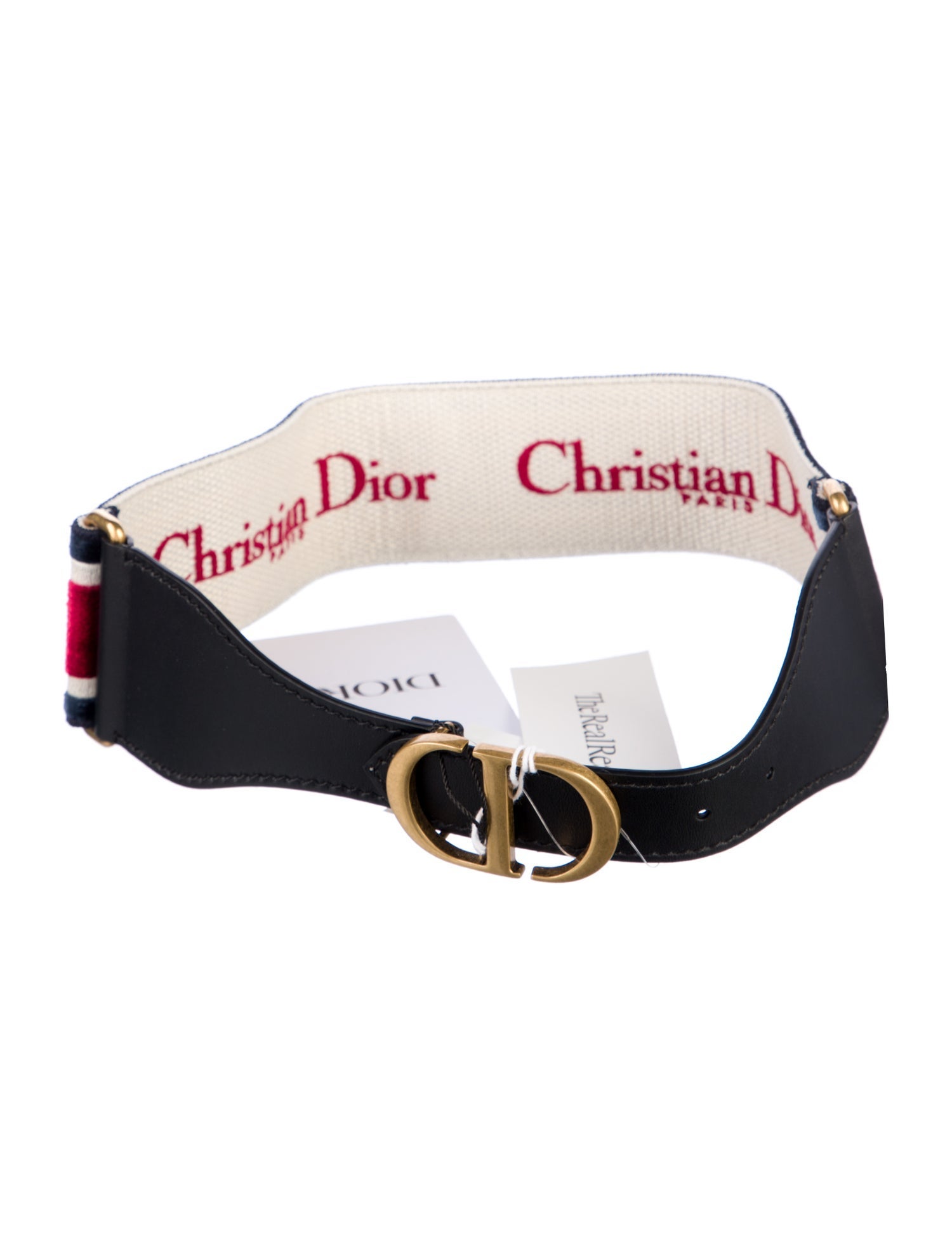 Christian Dior Wide Velvet Belt w/ Tags