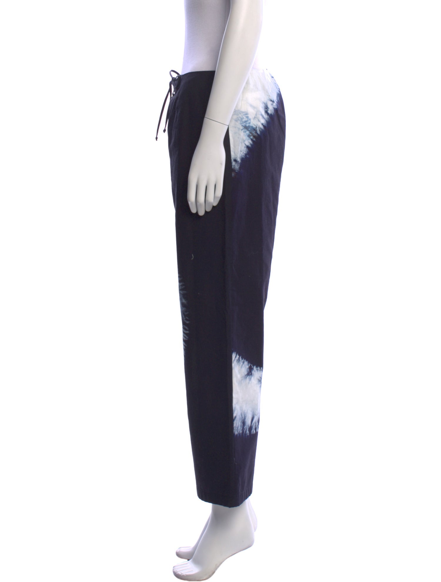 Christian Dior Tie-Dye Print Wide Leg Pants